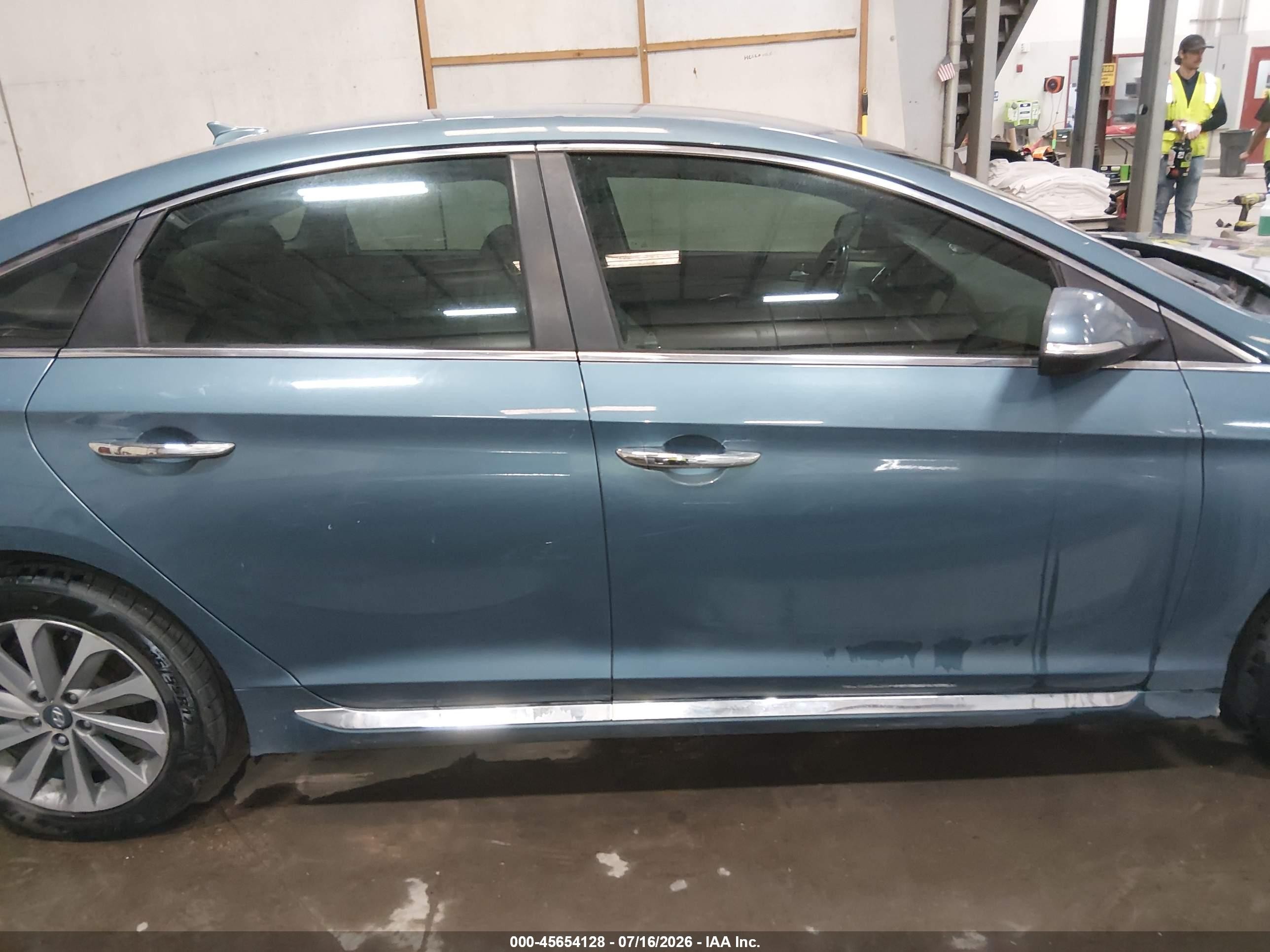 2015 Hyundai Sonata Sport Blue vin: 5NPE34AF4FH081619