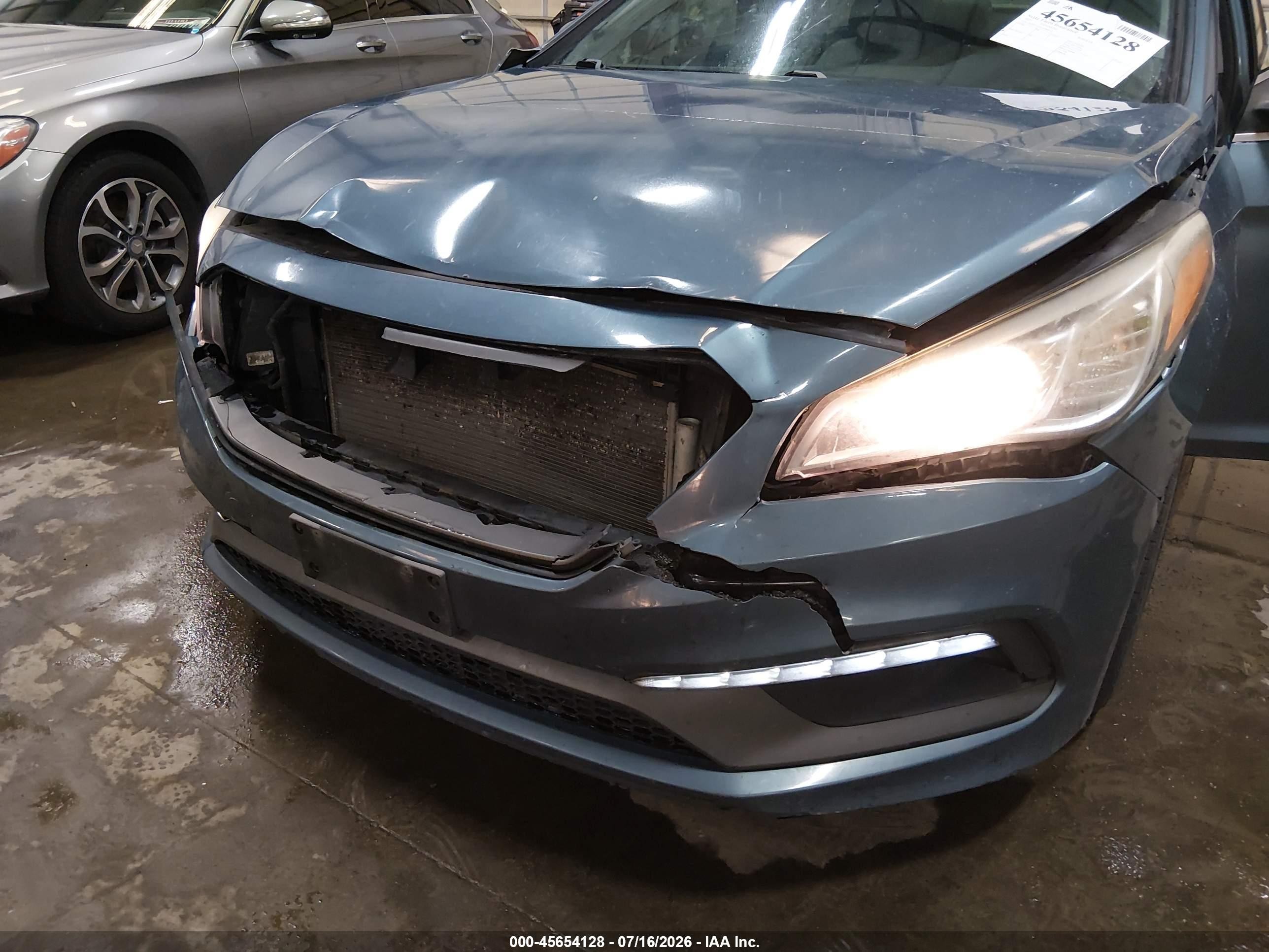 2015 Hyundai Sonata Sport Blue vin: 5NPE34AF4FH081619