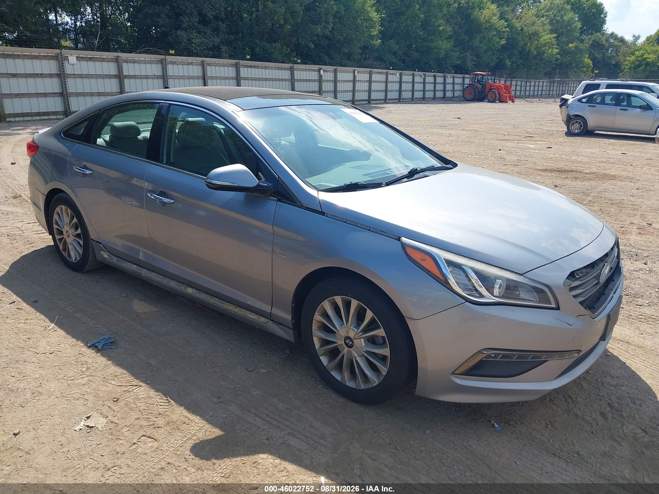 2015 Hyundai Sonata Limited Gray vin: 5NPE34AF4FH084696