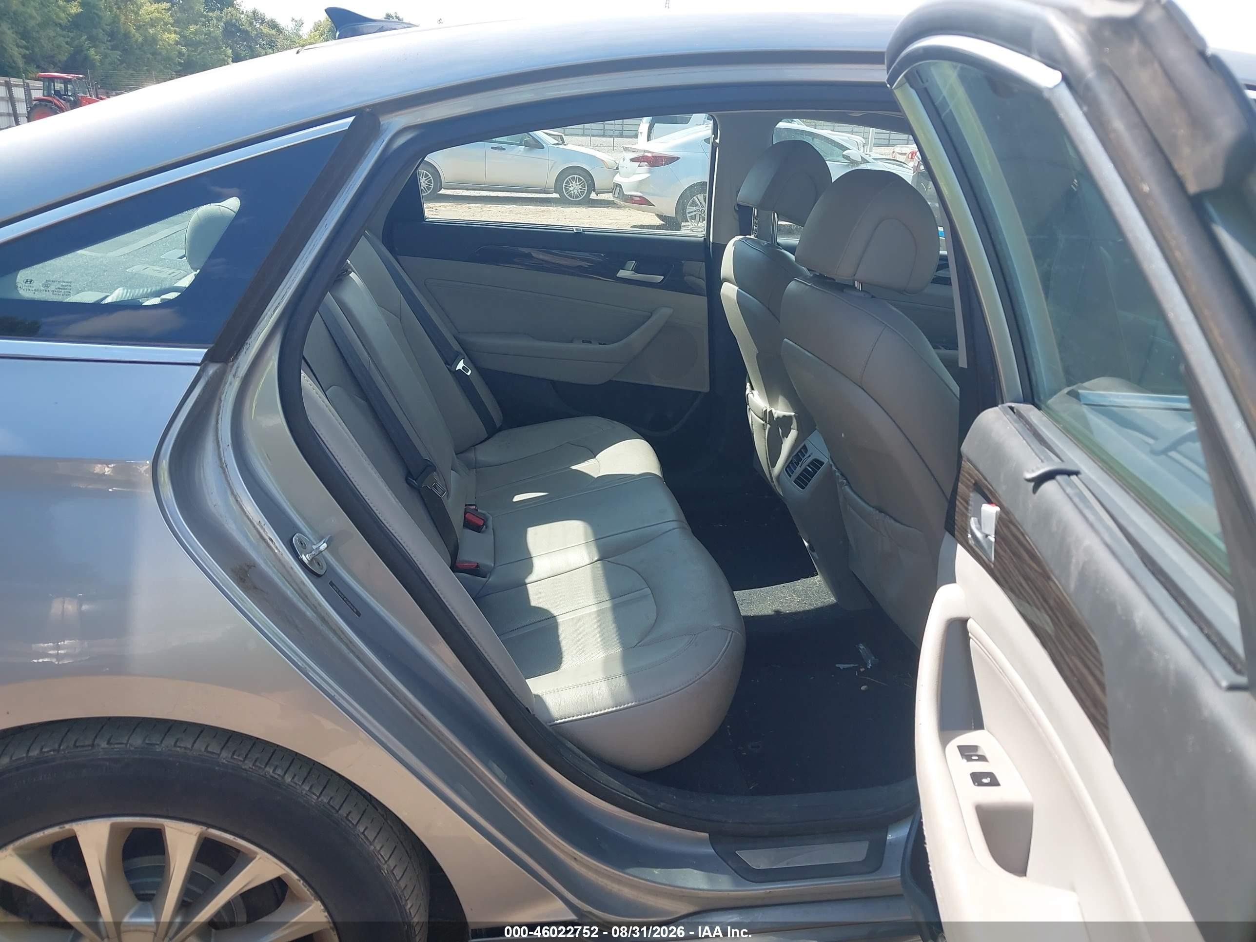 2015 Hyundai Sonata Limited Gray vin: 5NPE34AF4FH084696