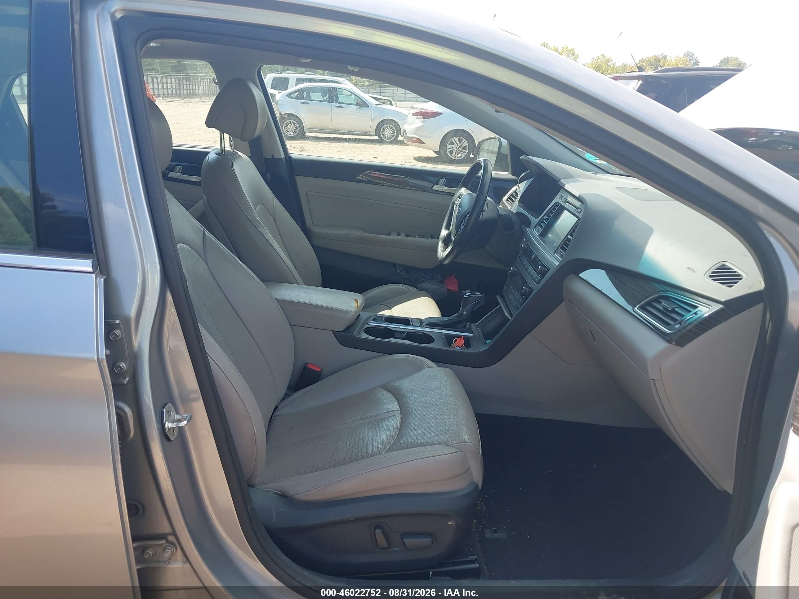 2015 Hyundai Sonata Limited Gray vin: 5NPE34AF4FH084696