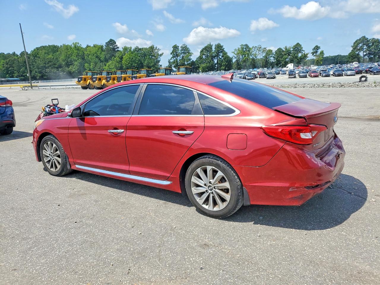2015 Hyundai Sonata Sport Red vin: 5NPE34AF4FH088375