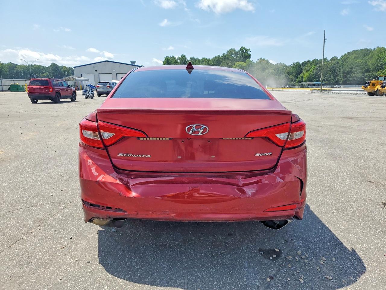 2015 Hyundai Sonata Sport Red vin: 5NPE34AF4FH088375