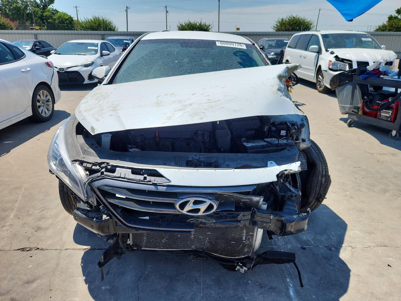 2015 Hyundai Sonata White vin: 5NPE34AF4FH090983