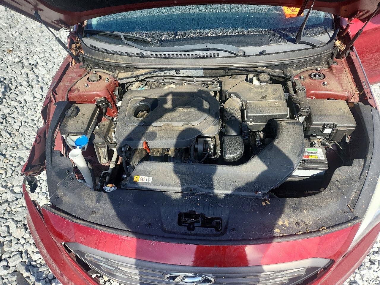 2015 Hyundai Sonata Sport Burgundy vin: 5NPE34AF4FH093334