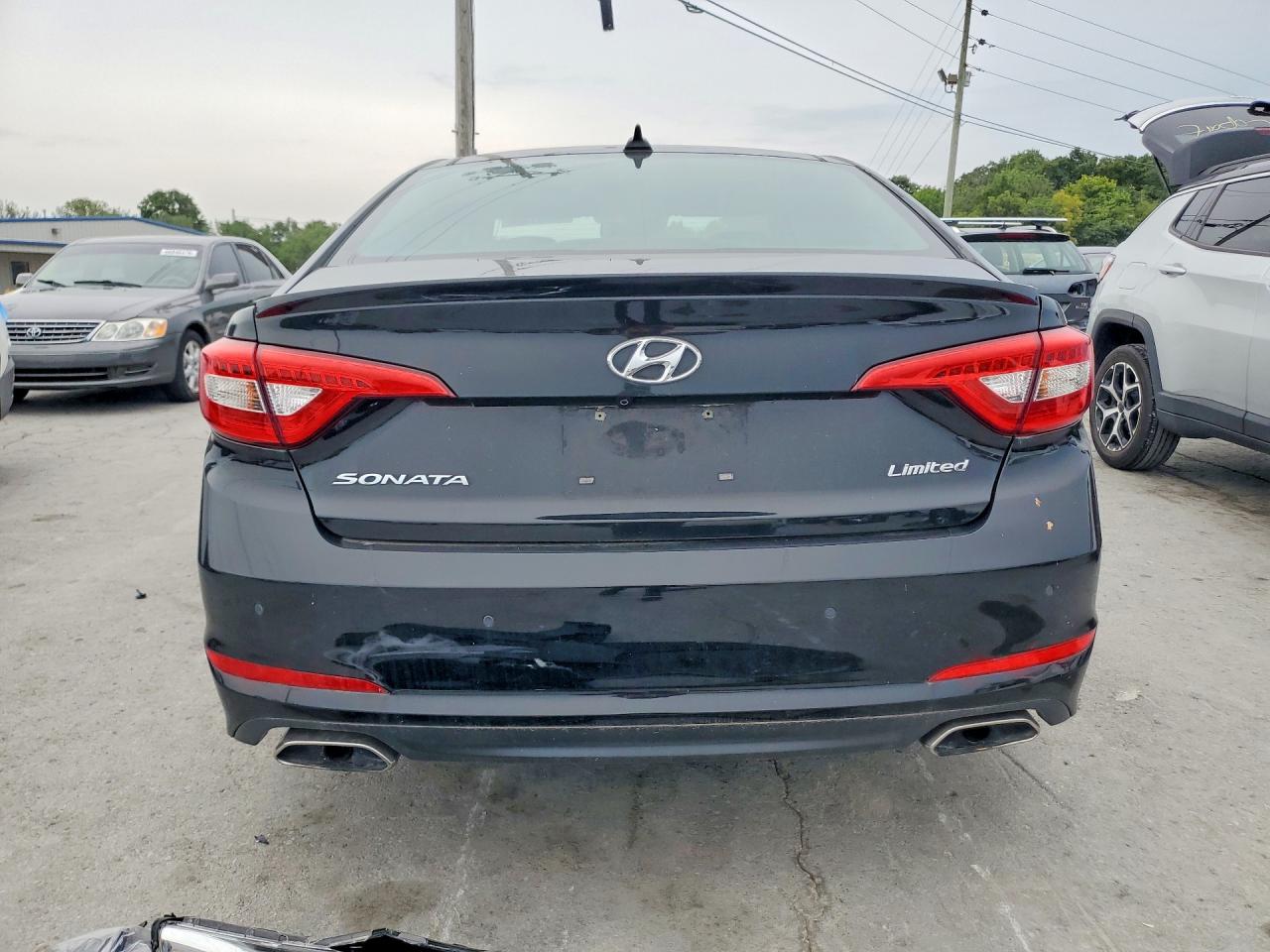 2015 Hyundai Sonata Limited Black vin: 5NPE34AF4FH093947