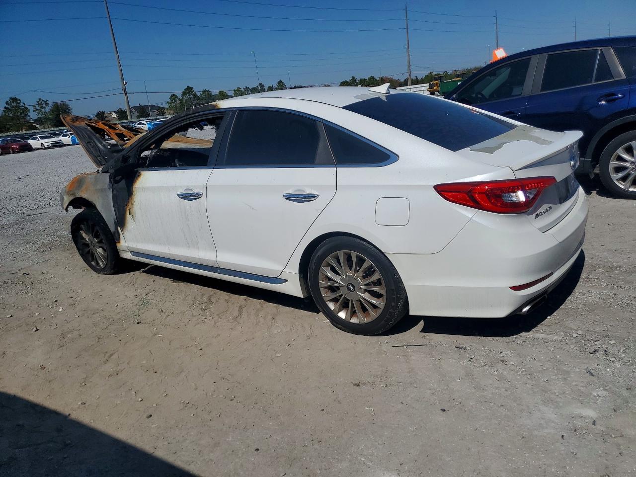 2015 Hyundai Sonata Limited White vin: 5NPE34AF4FH095388