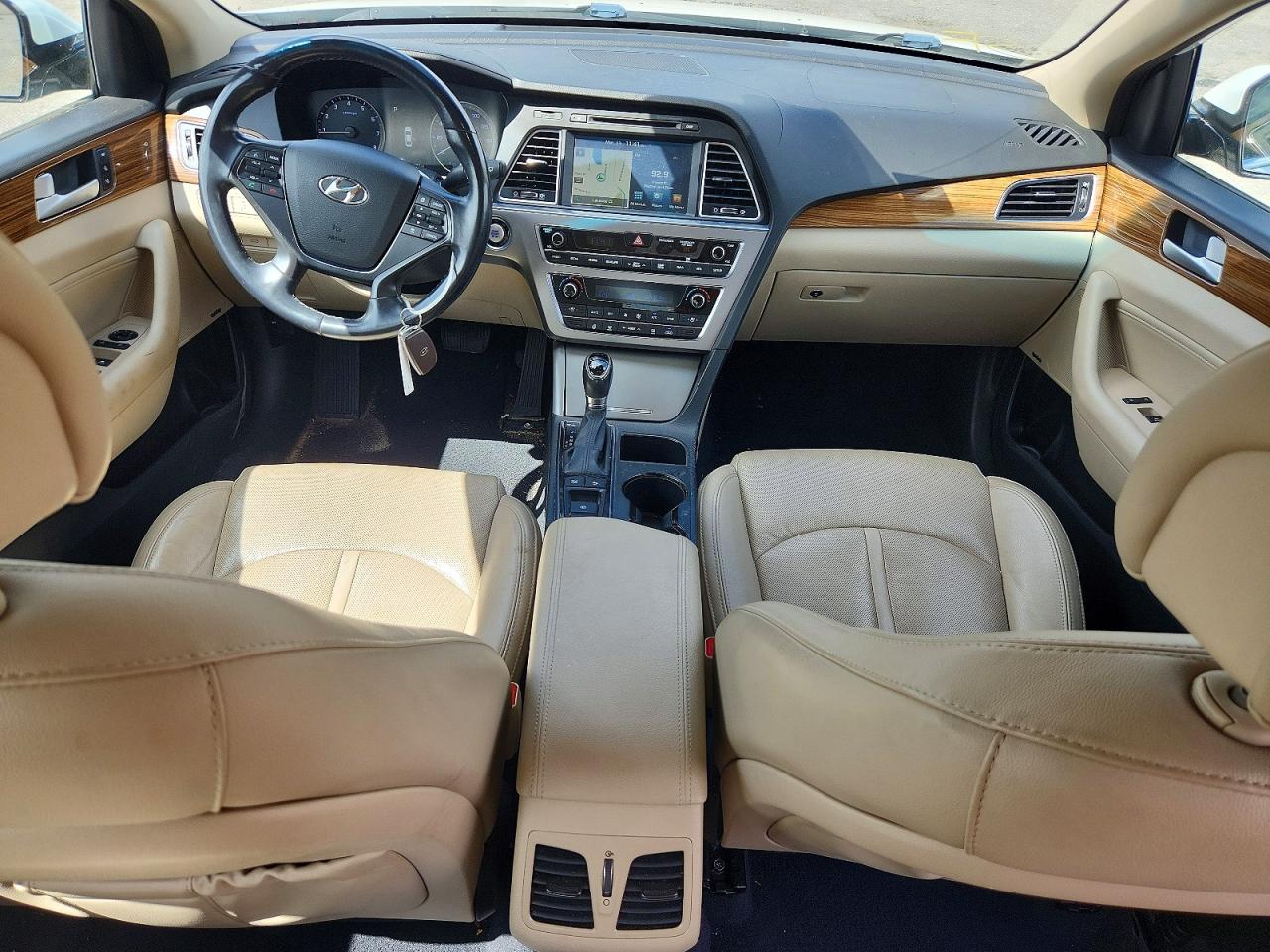 2015 Hyundai Sonata Limited White vin: 5NPE34AF4FH099604