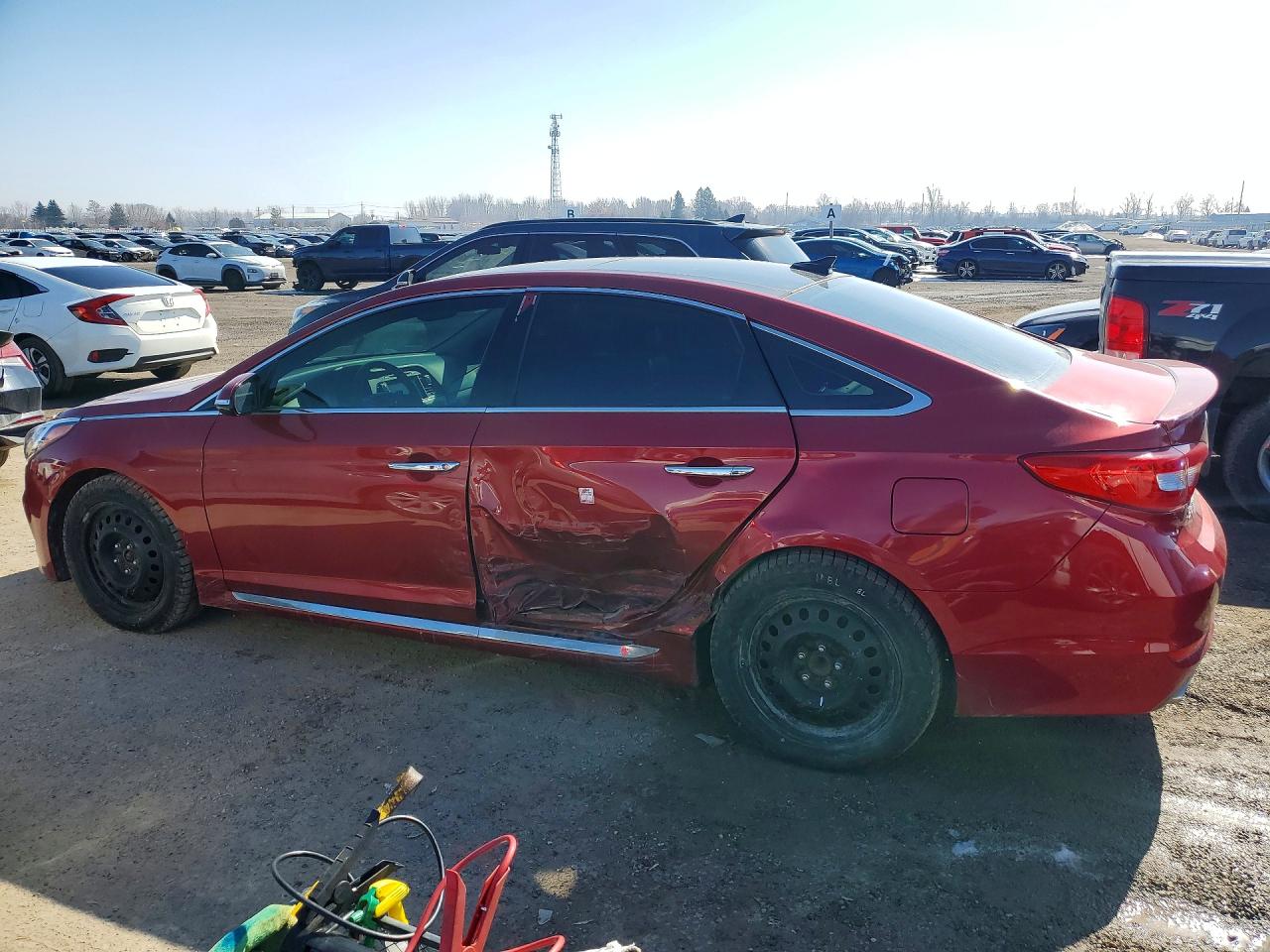 2015 Hyundai Sonata Sport Red vin: 5NPE34AF4FH105532