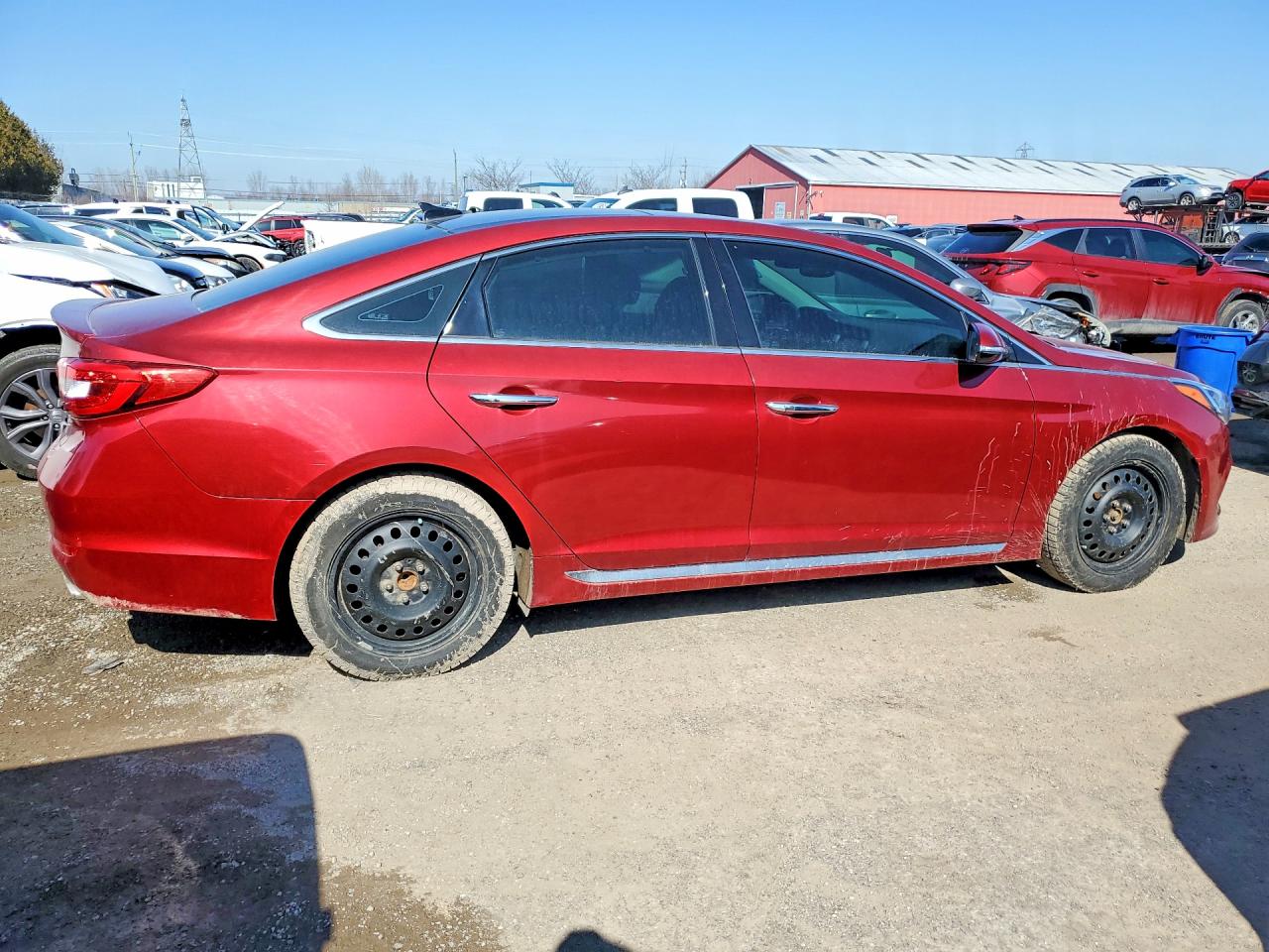 2015 Hyundai Sonata Sport Red vin: 5NPE34AF4FH105532