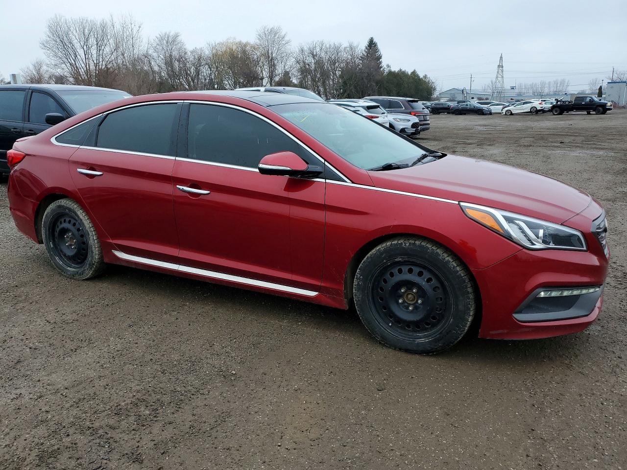 2015 Hyundai Sonata Sport Red vin: 5NPE34AF4FH105532