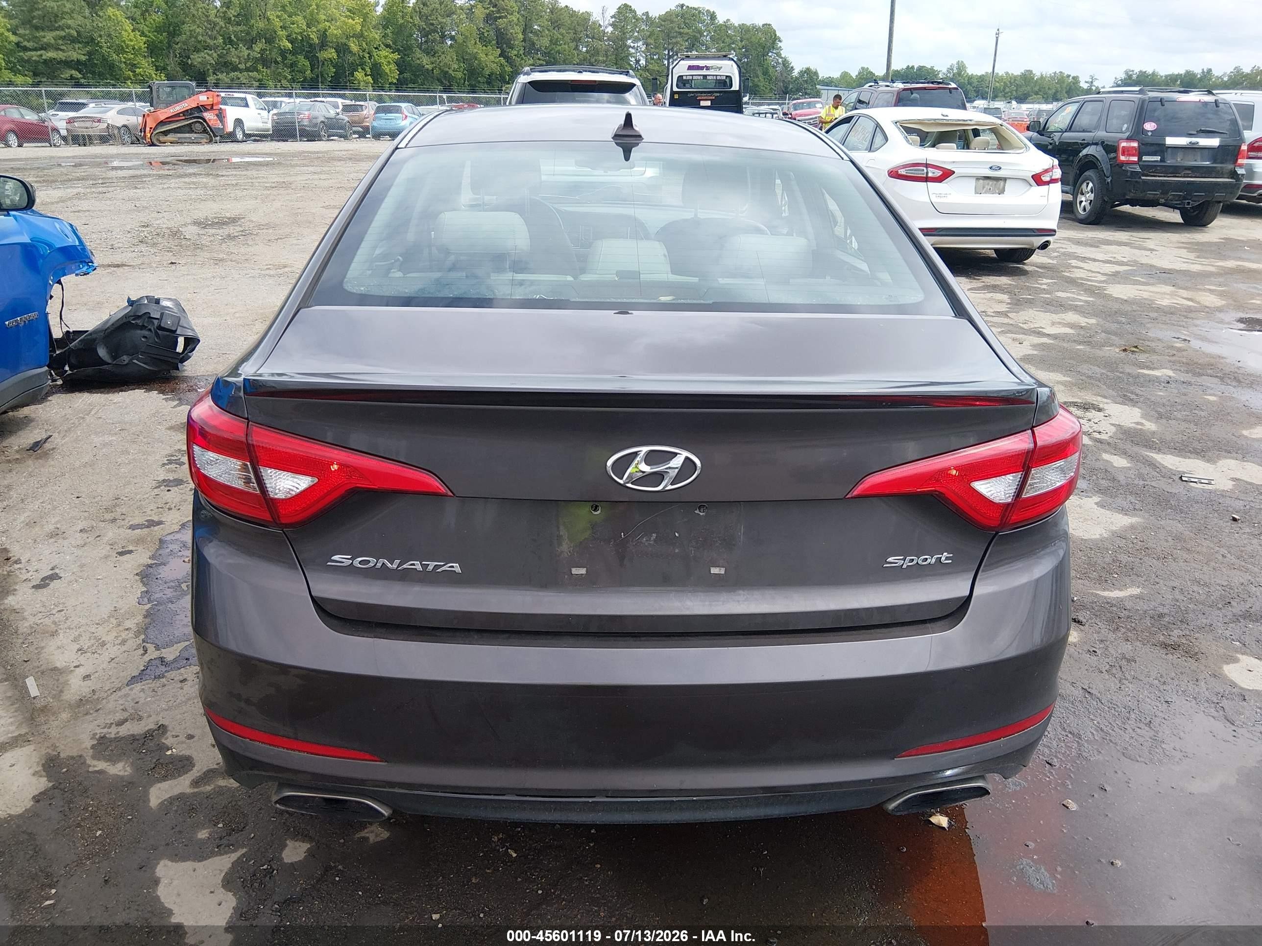 2015 Hyundai Sonata Sport Gray vin: 5NPE34AF4FH110004