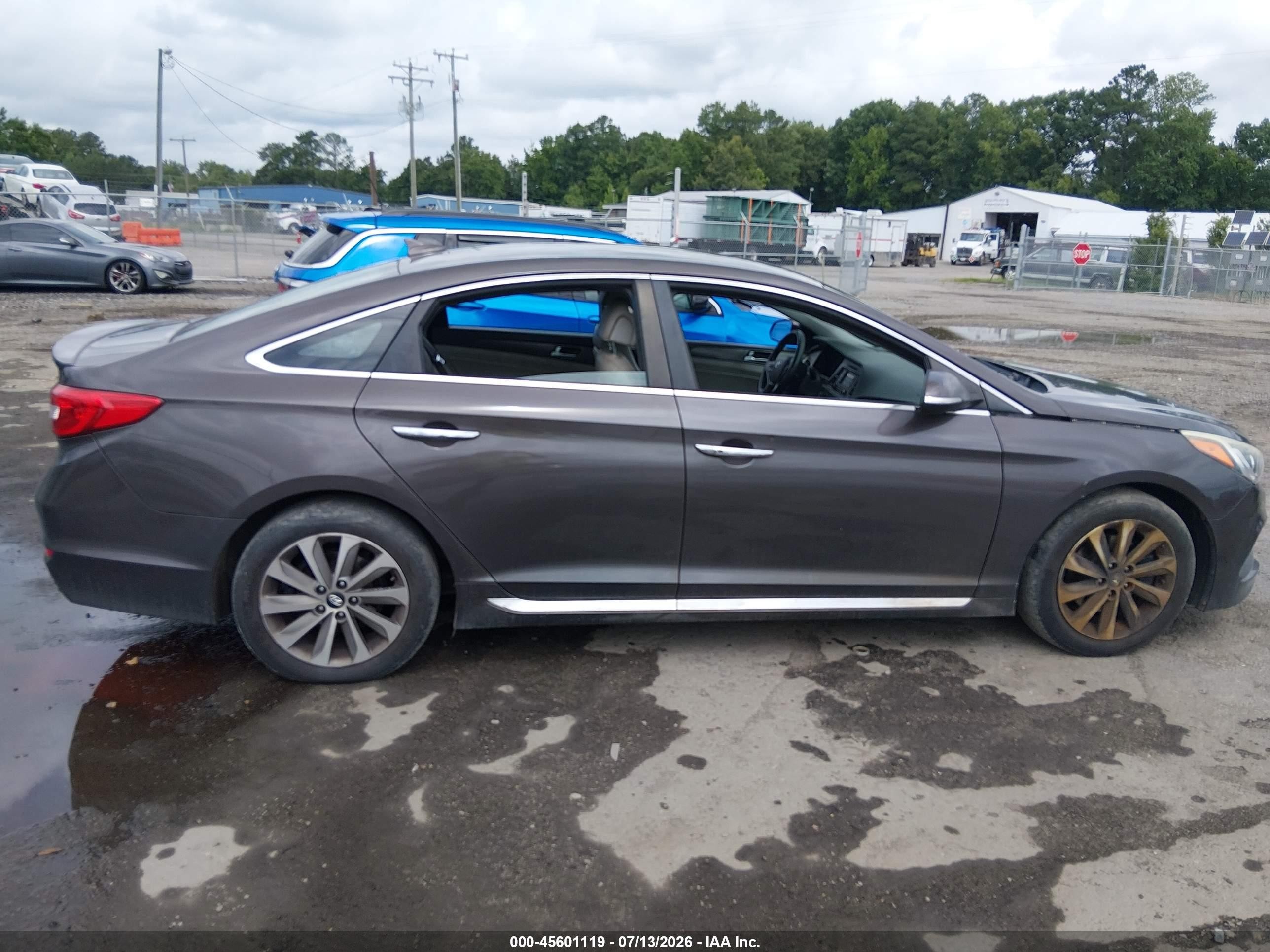 2015 Hyundai Sonata Sport Gray vin: 5NPE34AF4FH110004