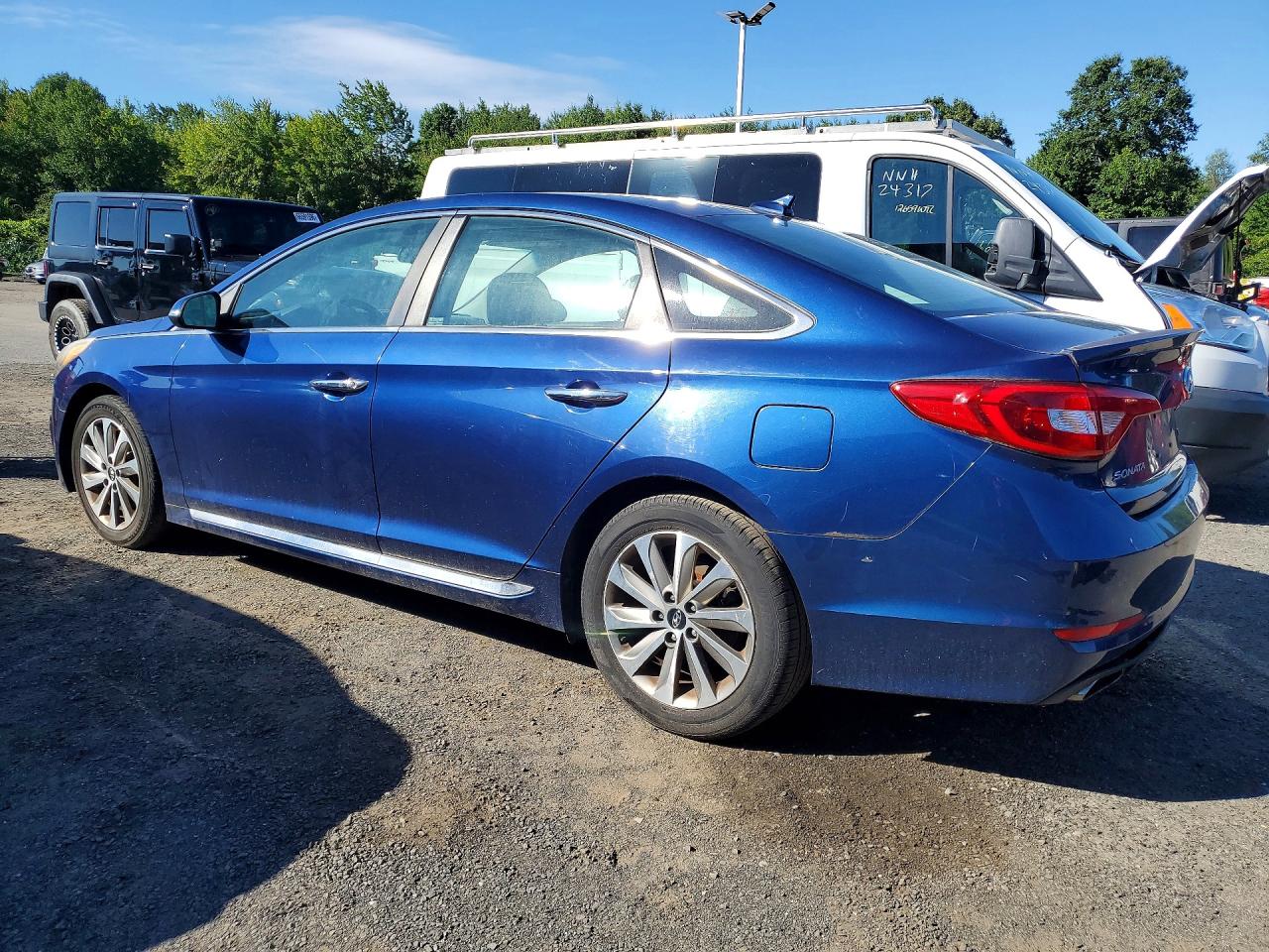 2015 Hyundai Sonata Sport Blue vin: 5NPE34AF4FH125893