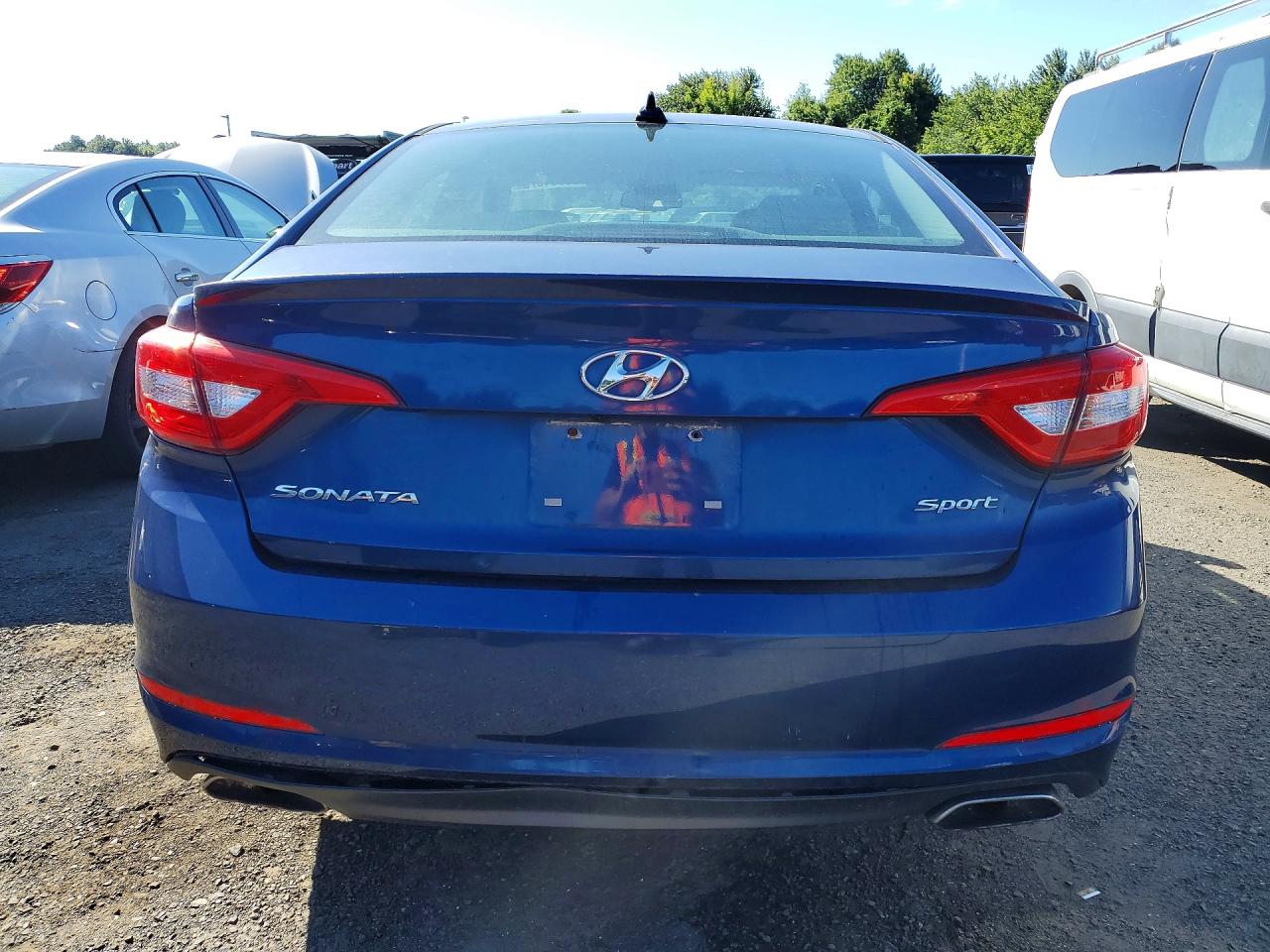 2015 Hyundai Sonata Sport Blue vin: 5NPE34AF4FH125893