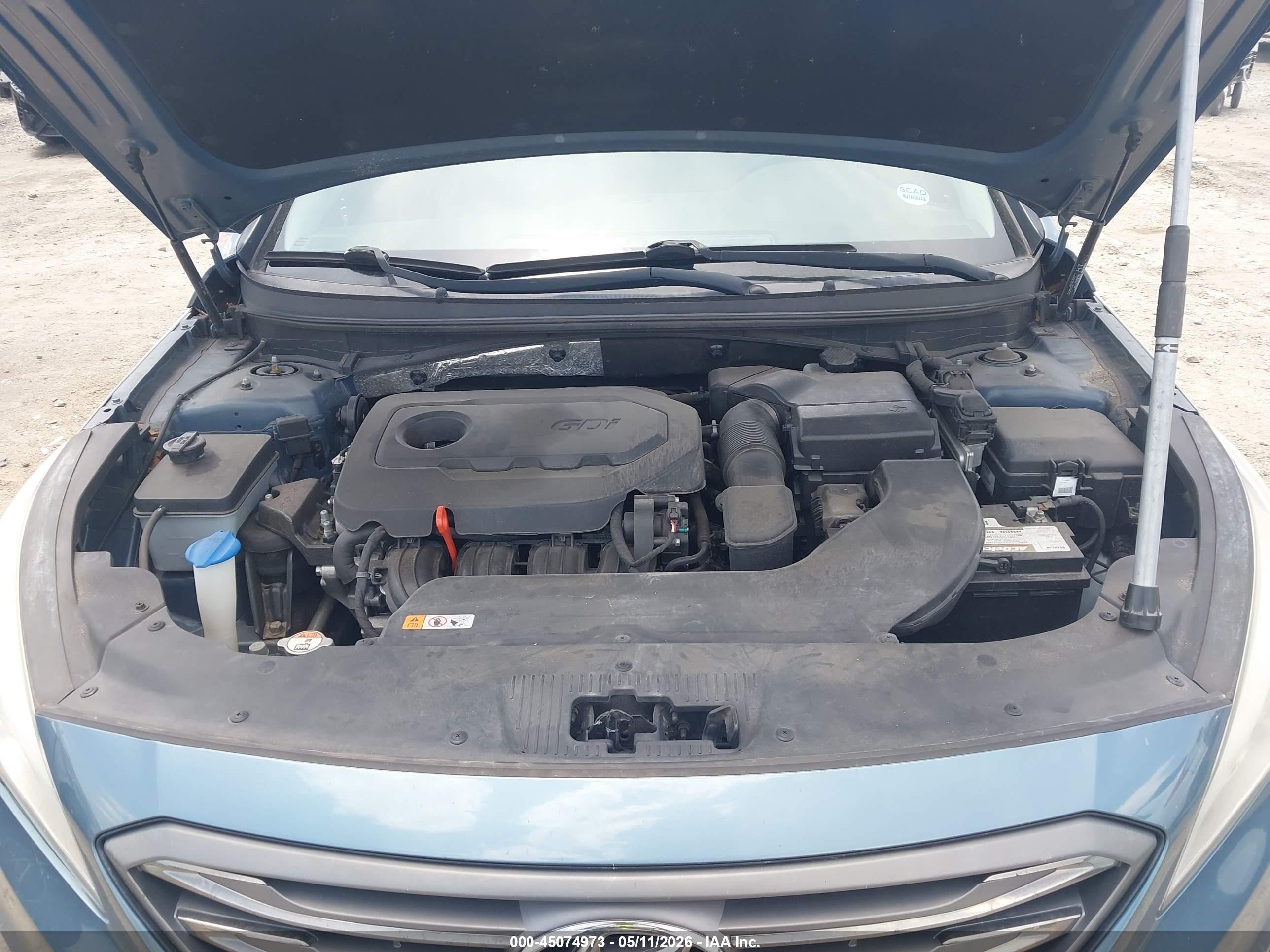2015 Hyundai Sonata Sport Синий vin: 5NPE34AF4FH126543