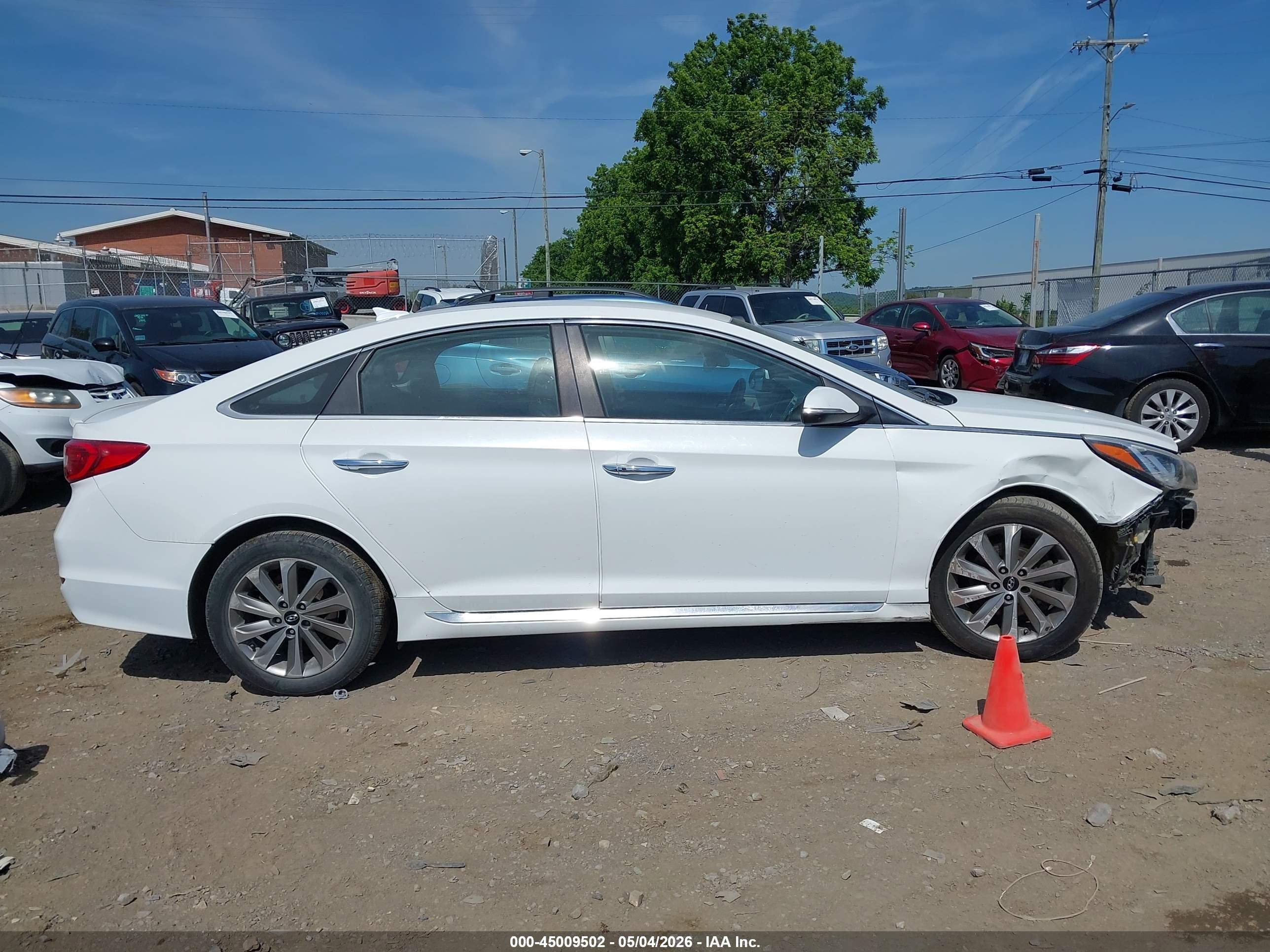 2015 Hyundai Sonata Sport White vin: 5NPE34AF4FH137011
