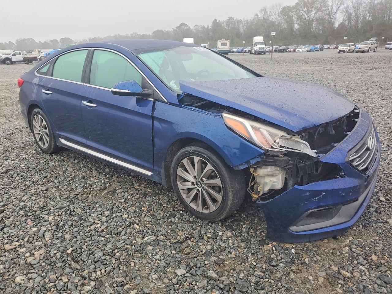 2015 Hyundai Sonata Sport Blue vin: 5NPE34AF4FH138238