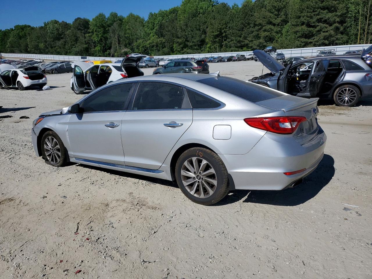 2015 Hyundai Sonata Sport Silver vin: 5NPE34AF4FH148252