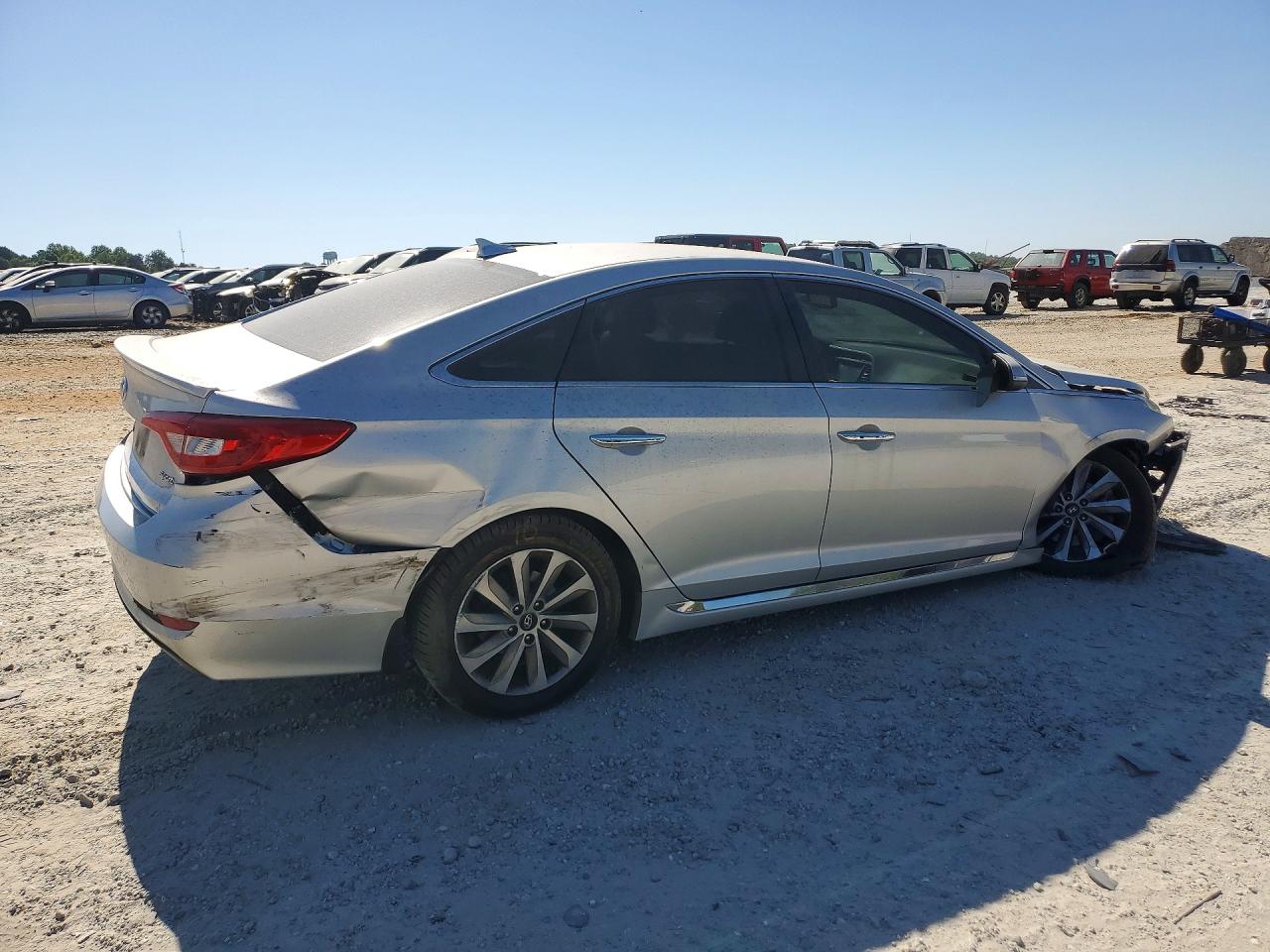 2015 Hyundai Sonata Sport Silver vin: 5NPE34AF4FH148252