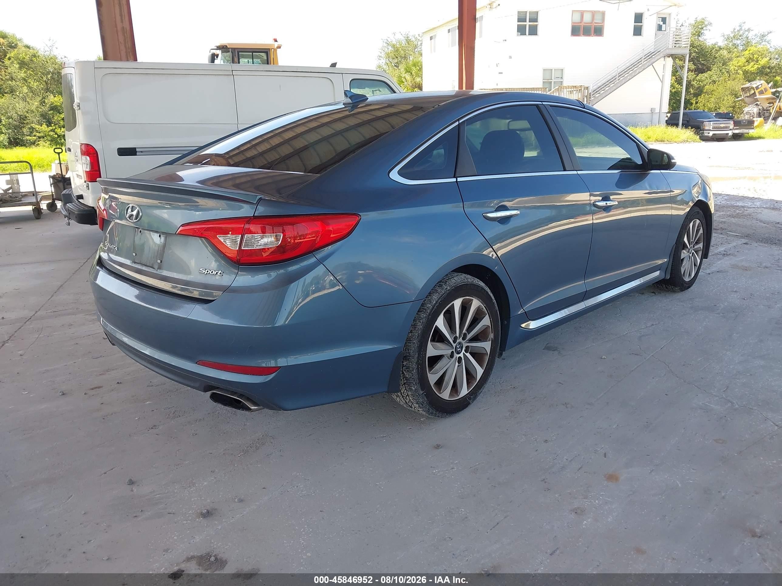 2015 Hyundai Sonata Sport Blue vin: 5NPE34AF4FH149160