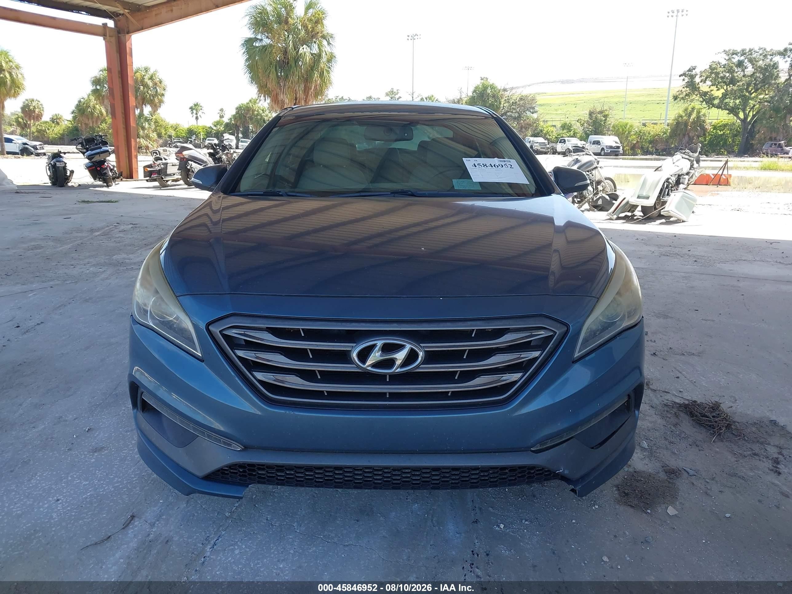 2015 Hyundai Sonata Sport Blue vin: 5NPE34AF4FH149160