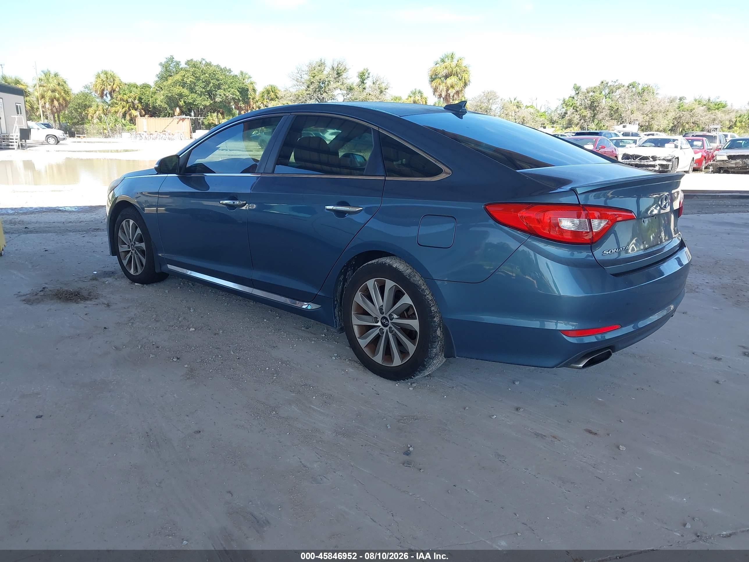 2015 Hyundai Sonata Sport Blue vin: 5NPE34AF4FH149160