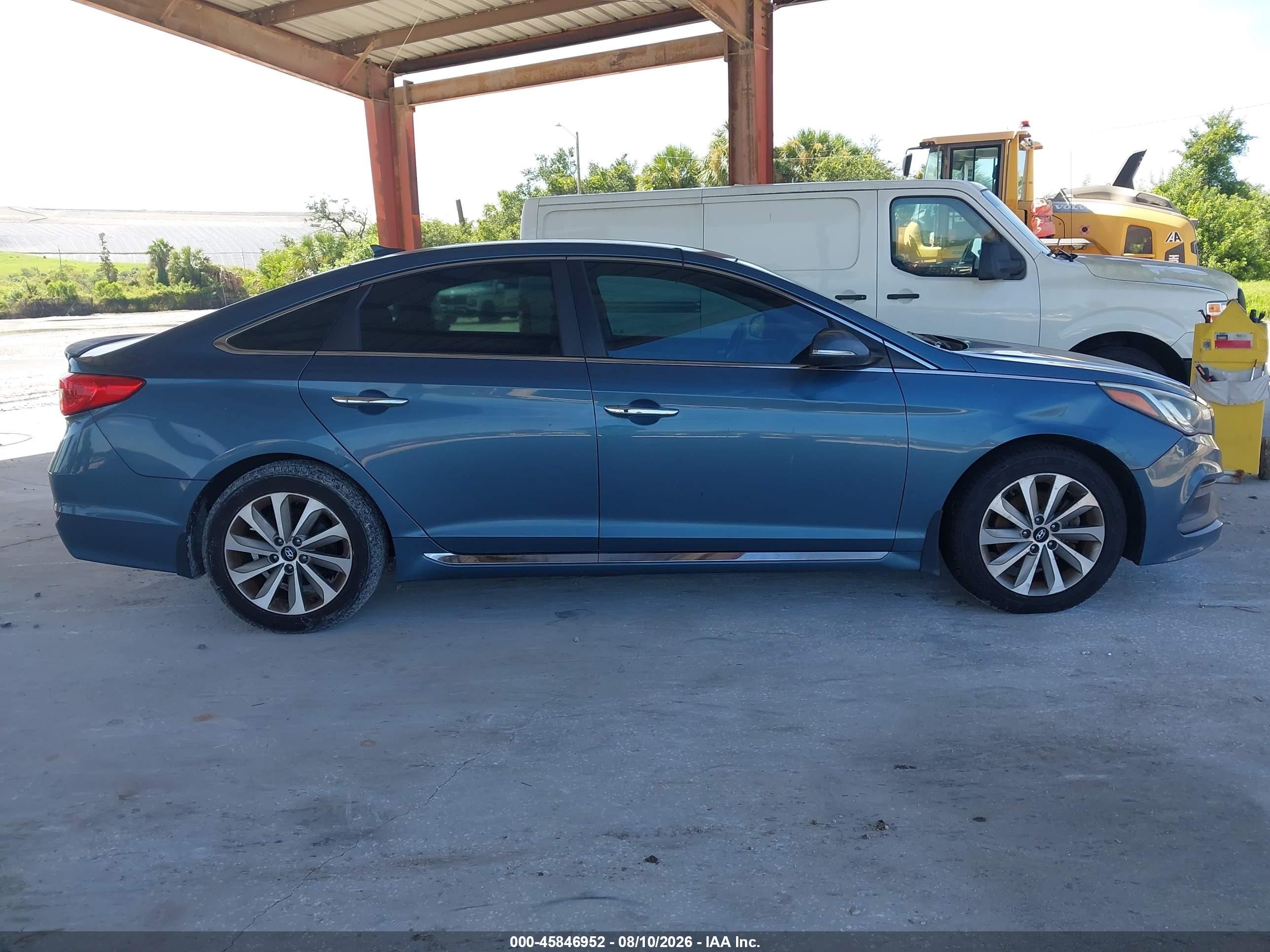 2015 Hyundai Sonata Sport Blue vin: 5NPE34AF4FH149160