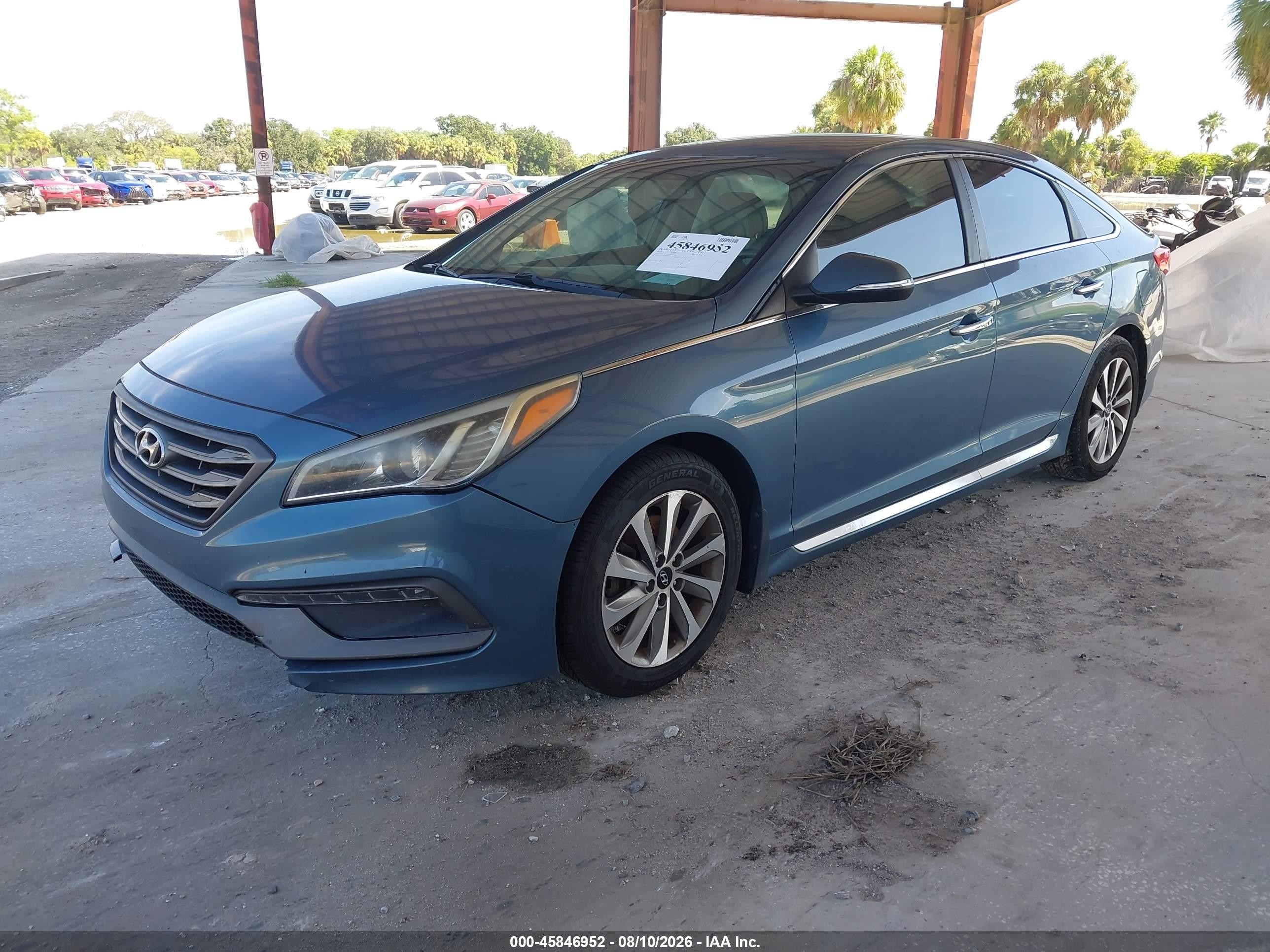 2015 Hyundai Sonata Sport Blue vin: 5NPE34AF4FH149160
