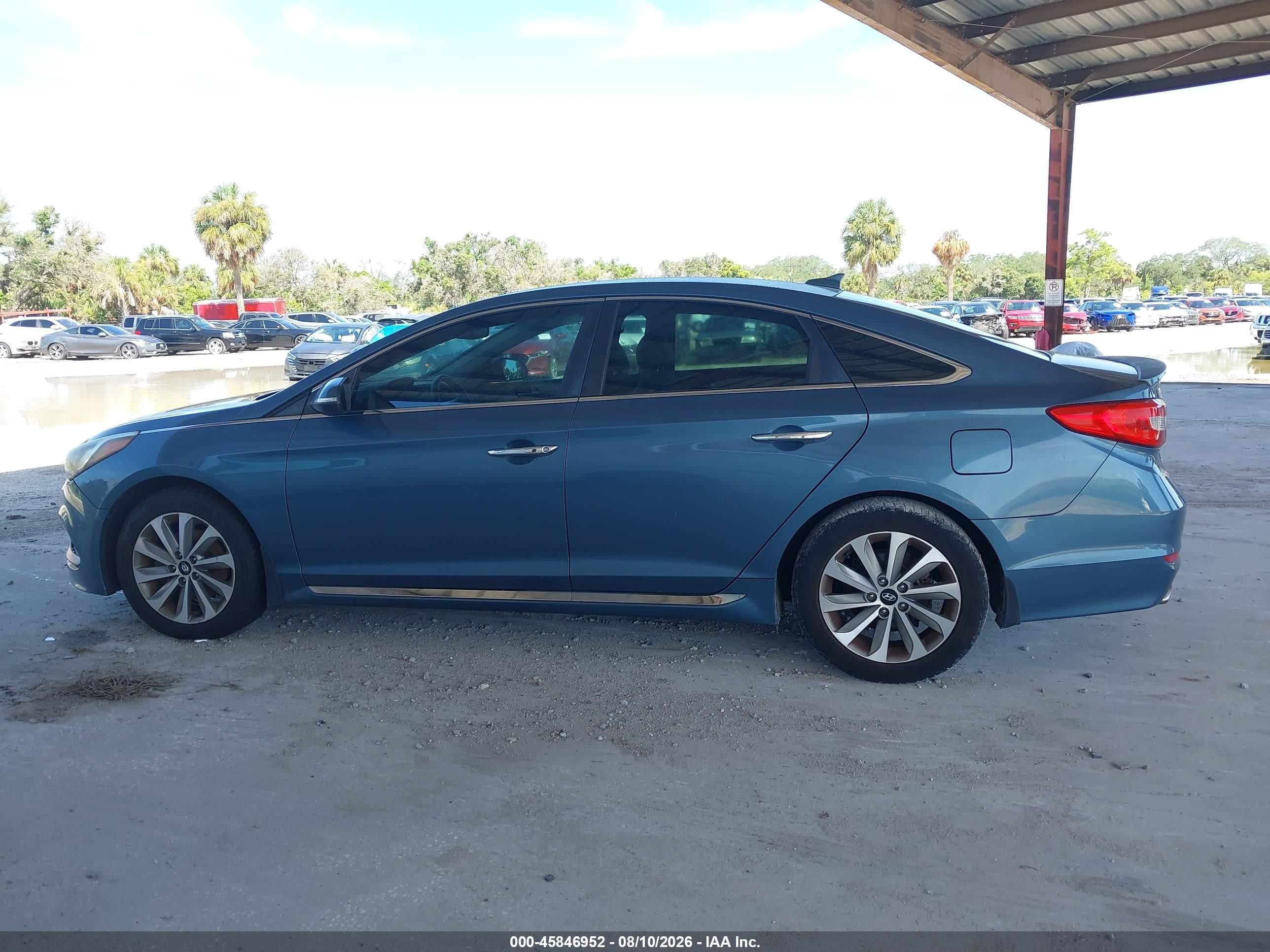 2015 Hyundai Sonata Sport Blue vin: 5NPE34AF4FH149160