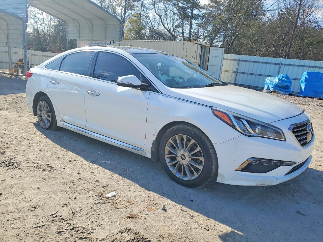 2015 Hyundai Sonata Limited White vin: 5NPE34AF4FH151958
