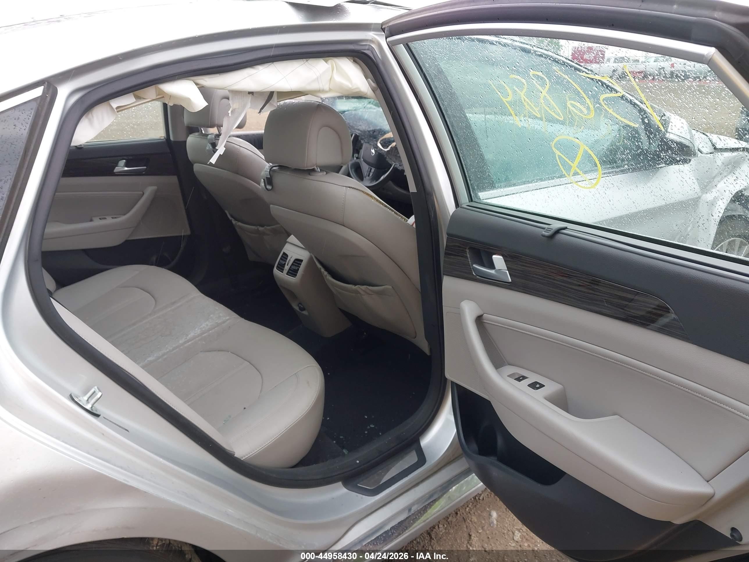 2015 Hyundai Sonata Limited Silver vin: 5NPE34AF4FH156884