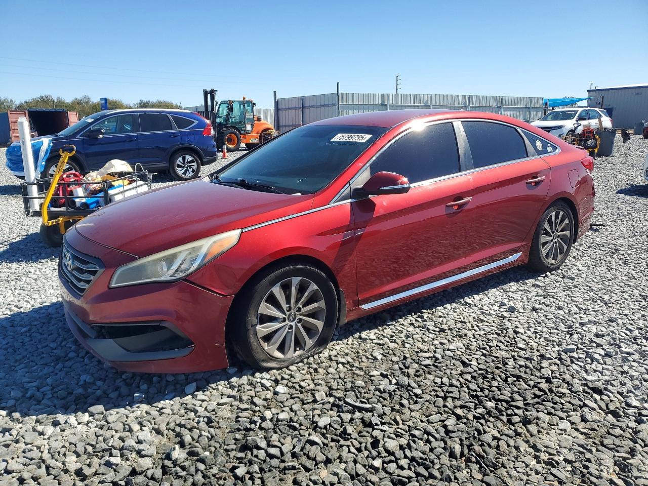 2015 Hyundai Sonata Sport Красный vin: 5NPE34AF4FH164886