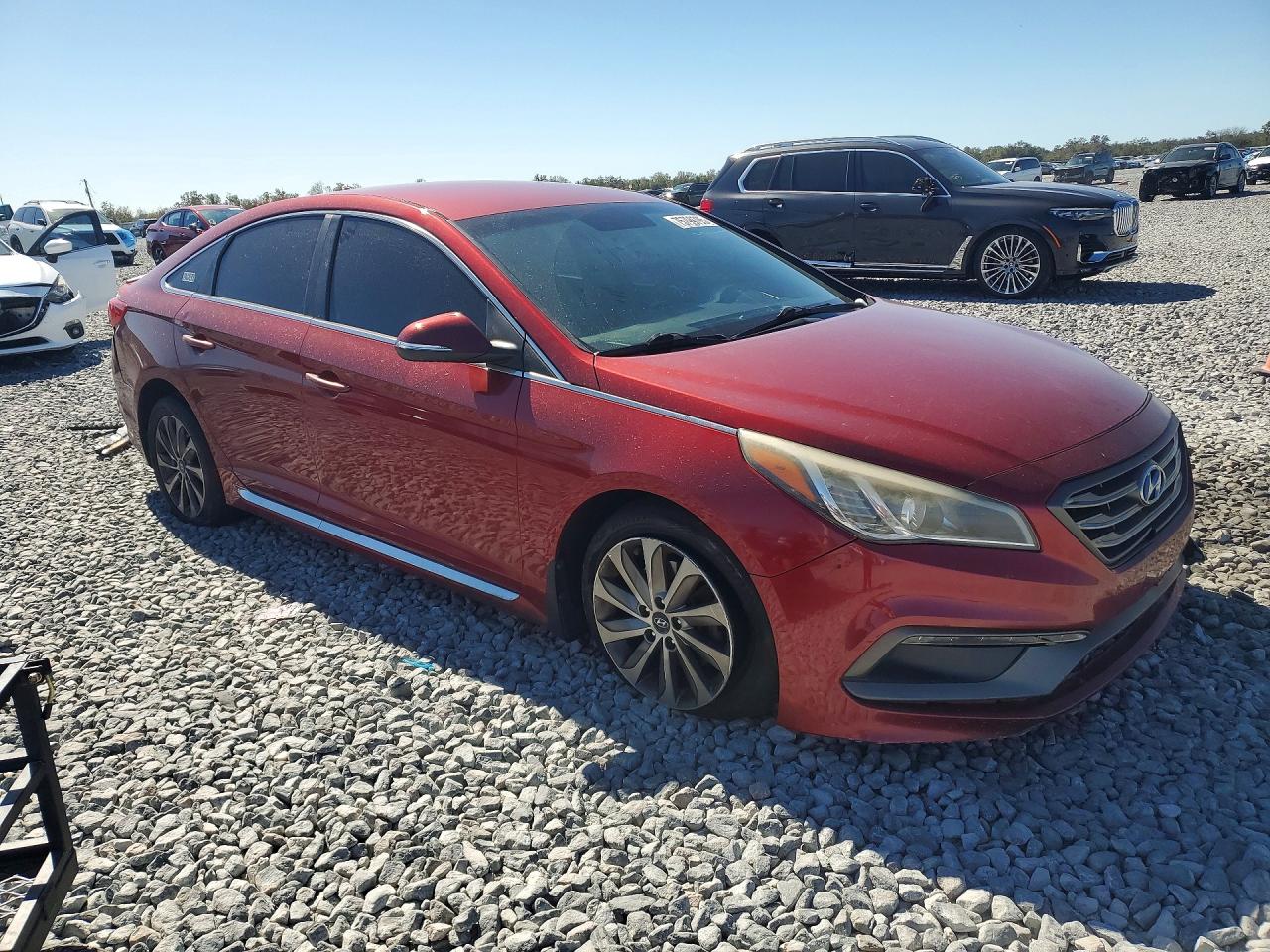 2015 Hyundai Sonata Sport Красный vin: 5NPE34AF4FH164886