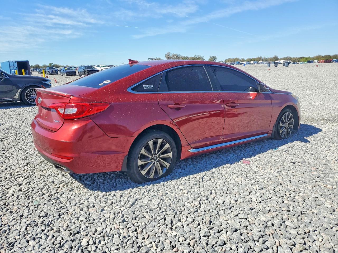2015 Hyundai Sonata Sport Красный vin: 5NPE34AF4FH164886