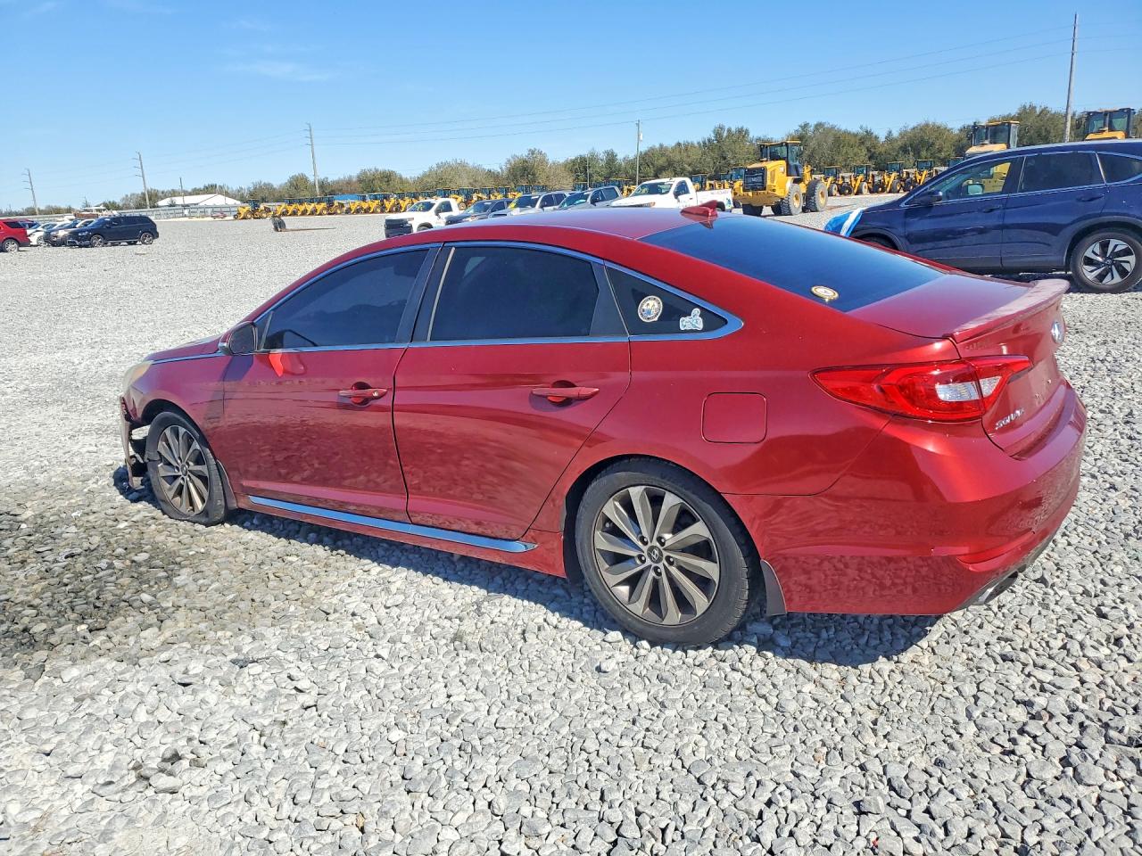 2015 Hyundai Sonata Sport Красный vin: 5NPE34AF4FH164886