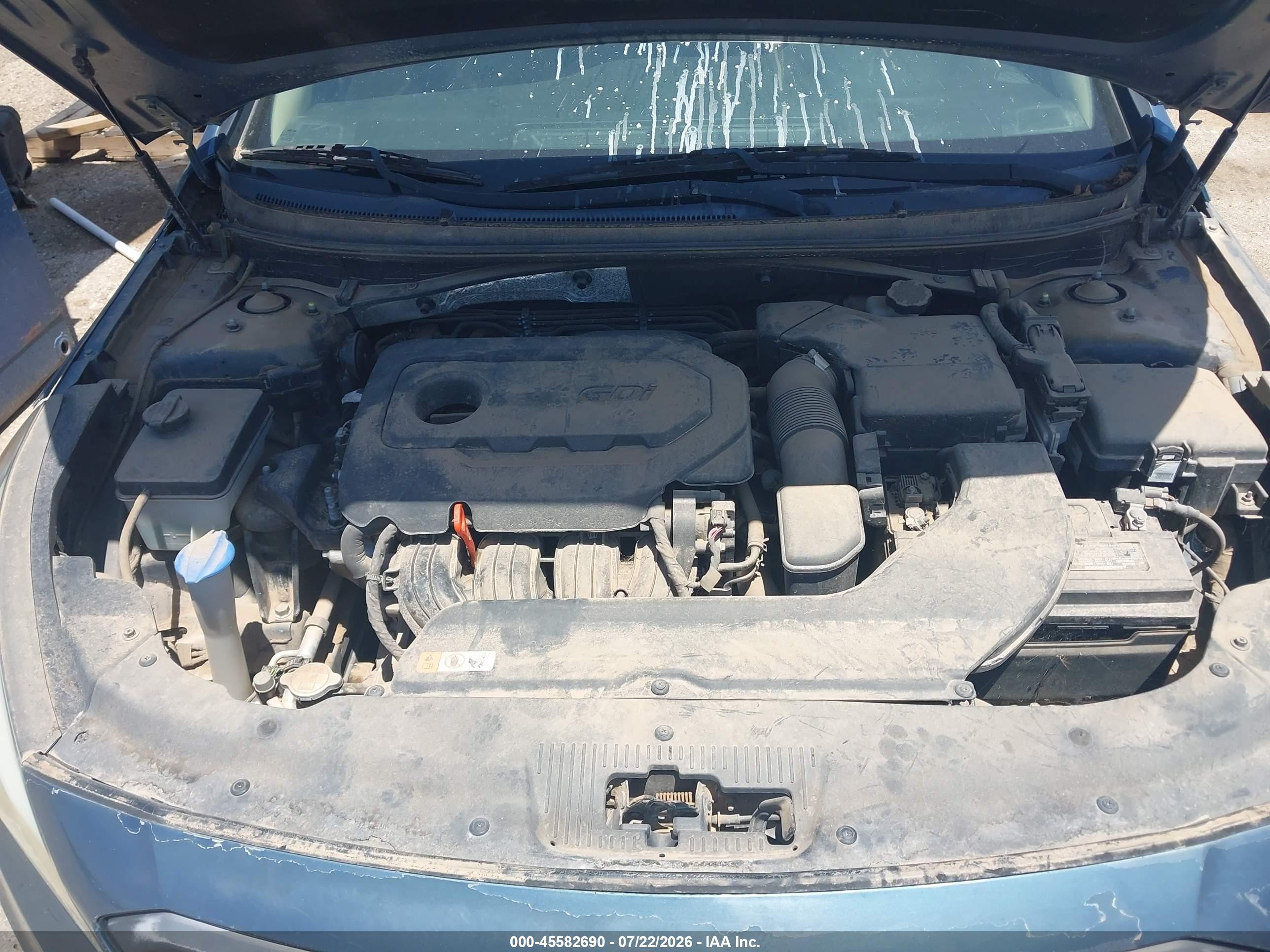 2015 Hyundai Sonata Sport Blue vin: 5NPE34AF4FH180795