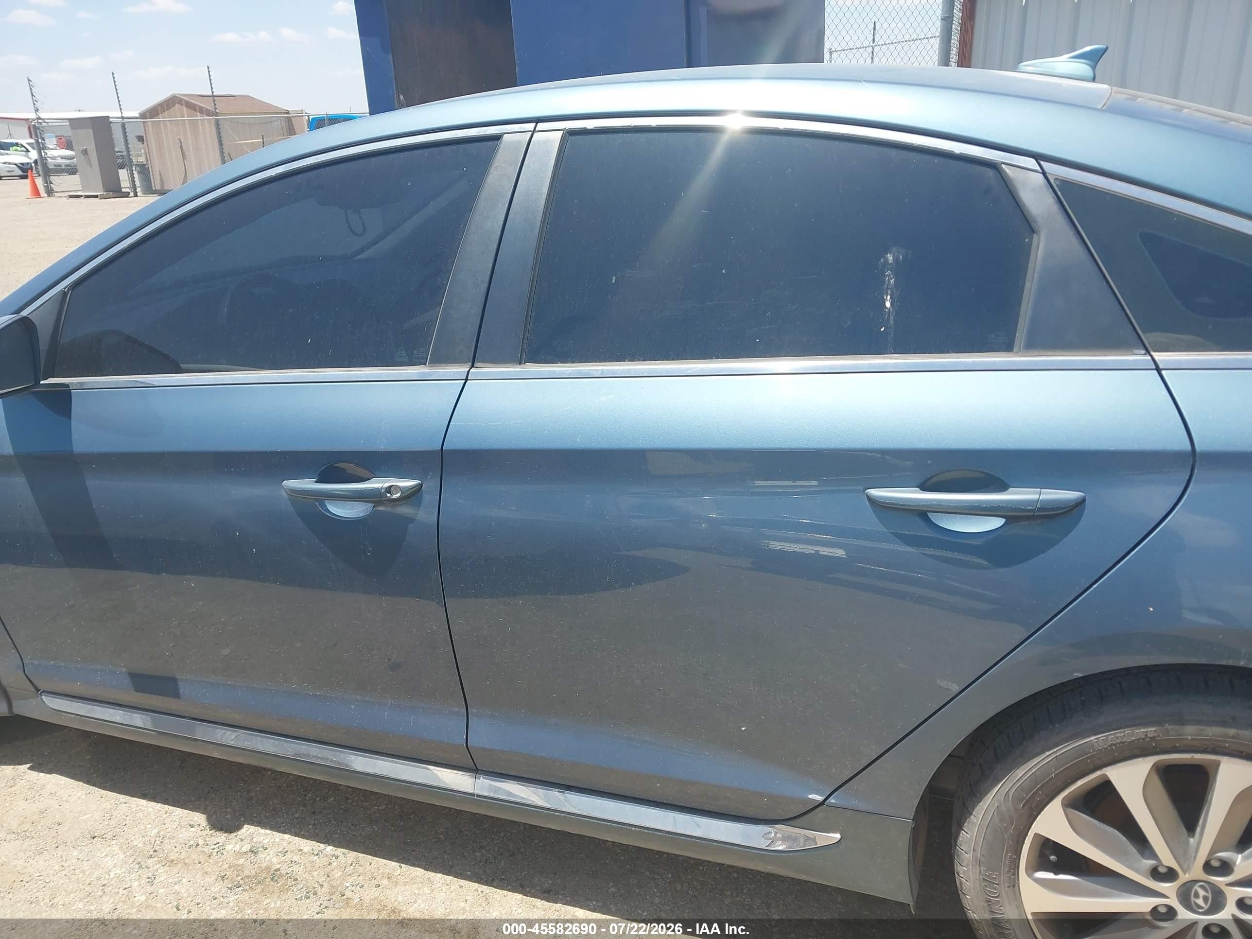2015 Hyundai Sonata Sport Blue vin: 5NPE34AF4FH180795