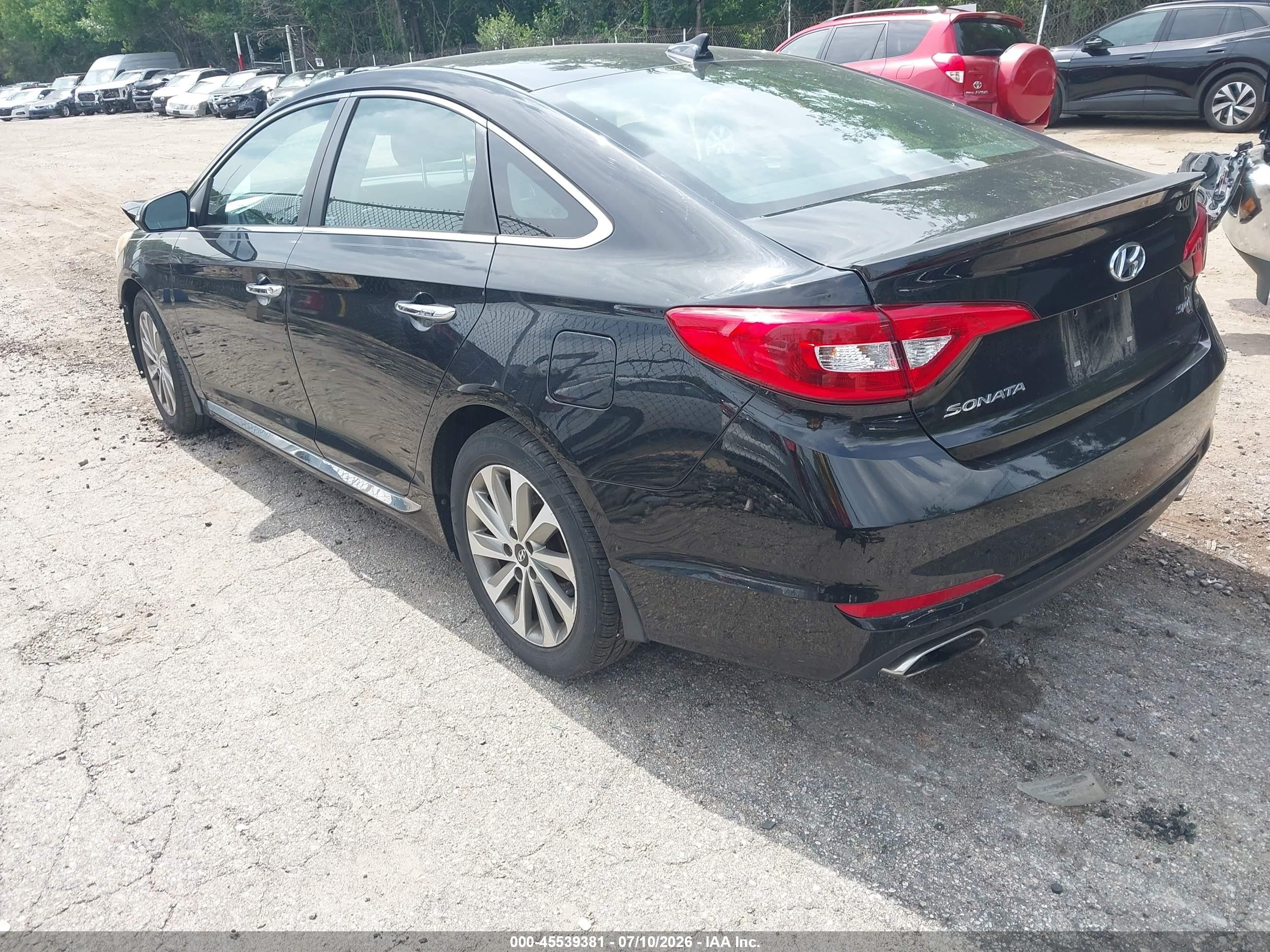 2015 Hyundai Sonata Sport Black vin: 5NPE34AF4FH195054