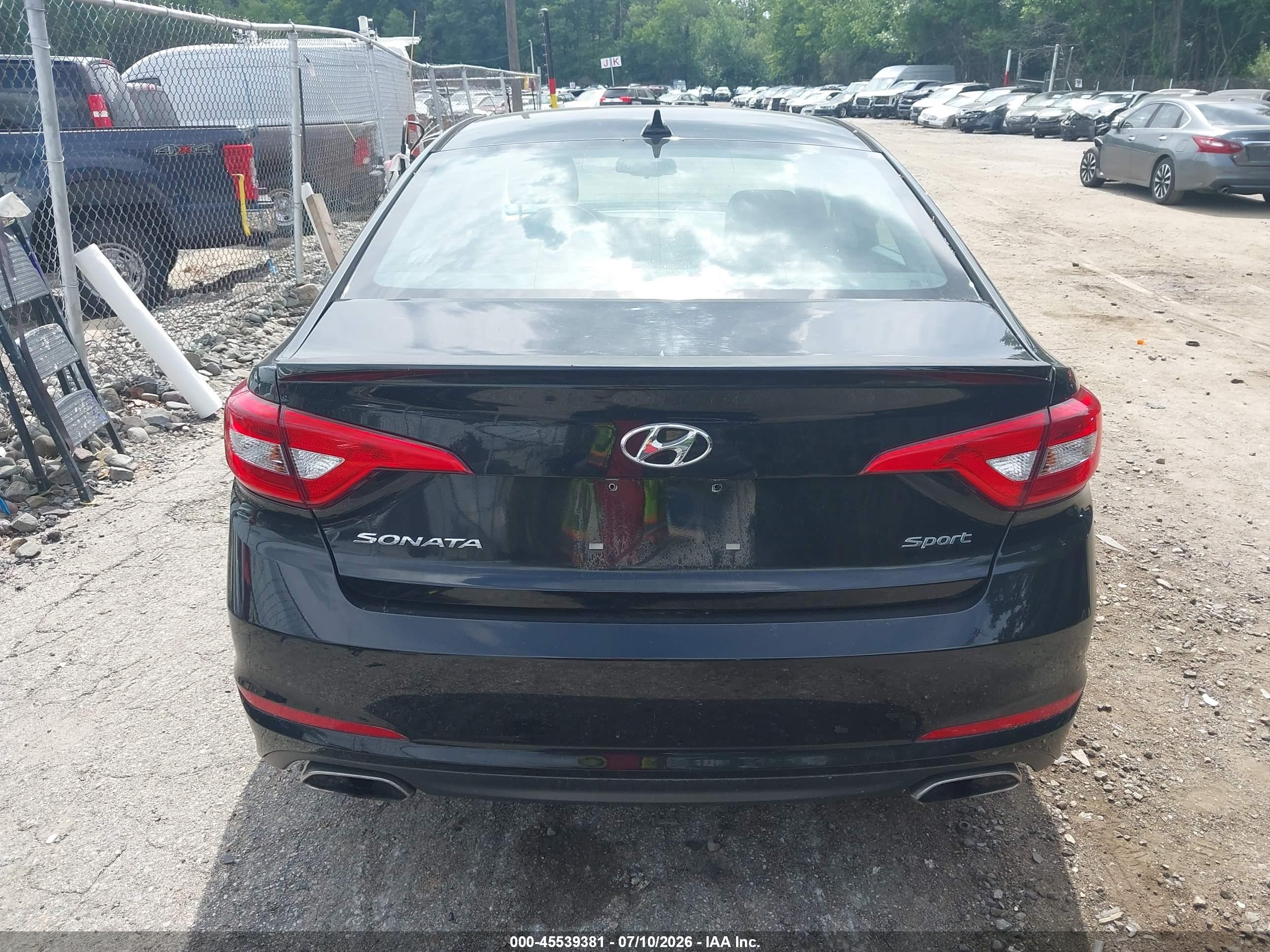 2015 Hyundai Sonata Sport Black vin: 5NPE34AF4FH195054