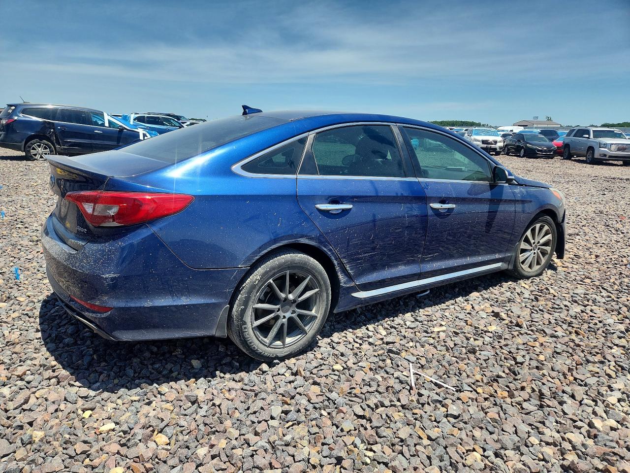 2015 Hyundai Sonata Sport Blue vin: 5NPE34AF4FH200723