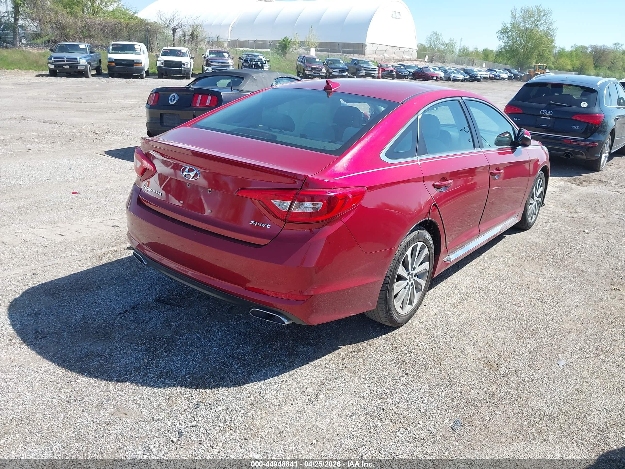 2015 Hyundai Sonata Sport Red vin: 5NPE34AF4FH202813
