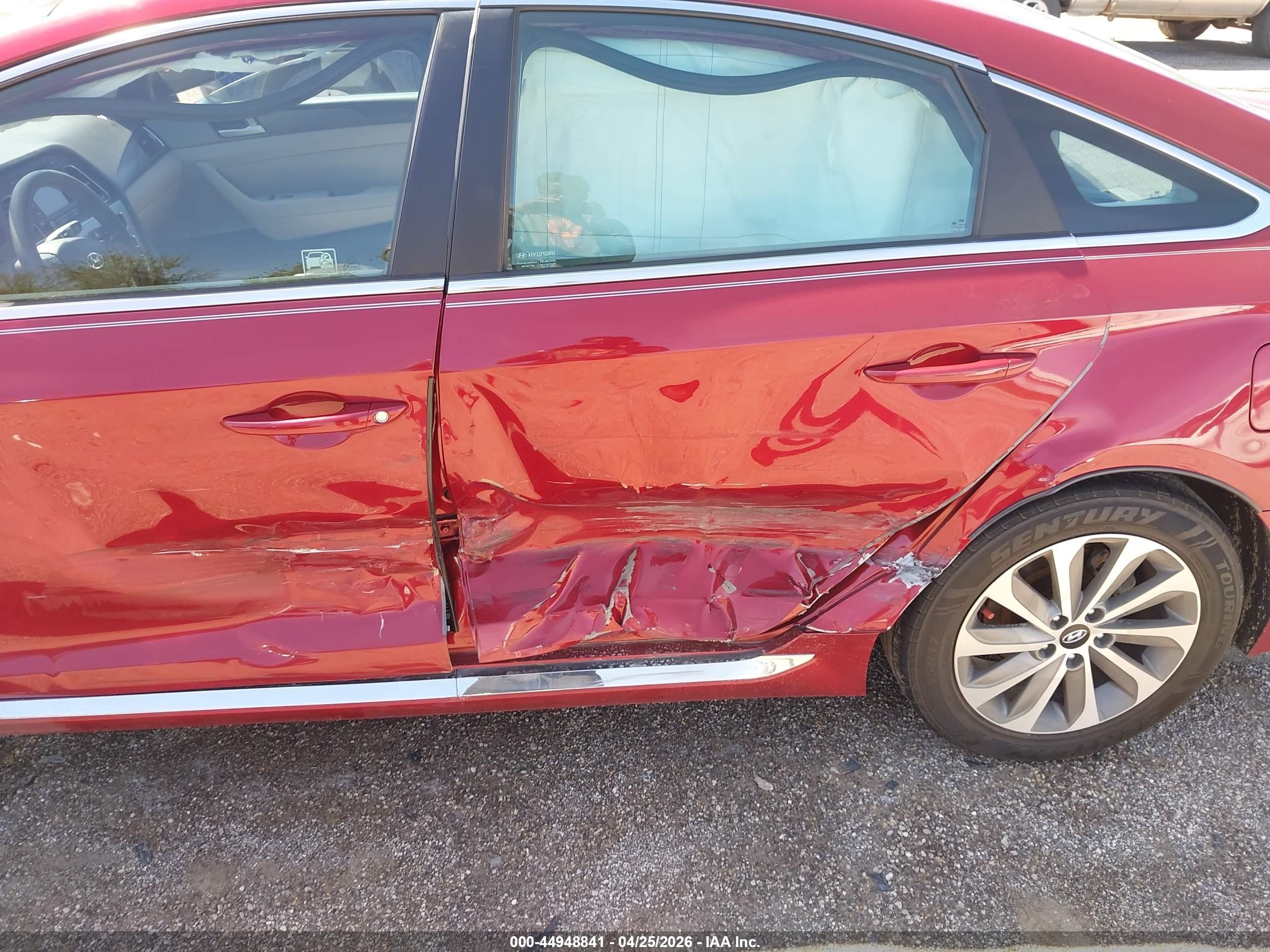 2015 Hyundai Sonata Sport Red vin: 5NPE34AF4FH202813