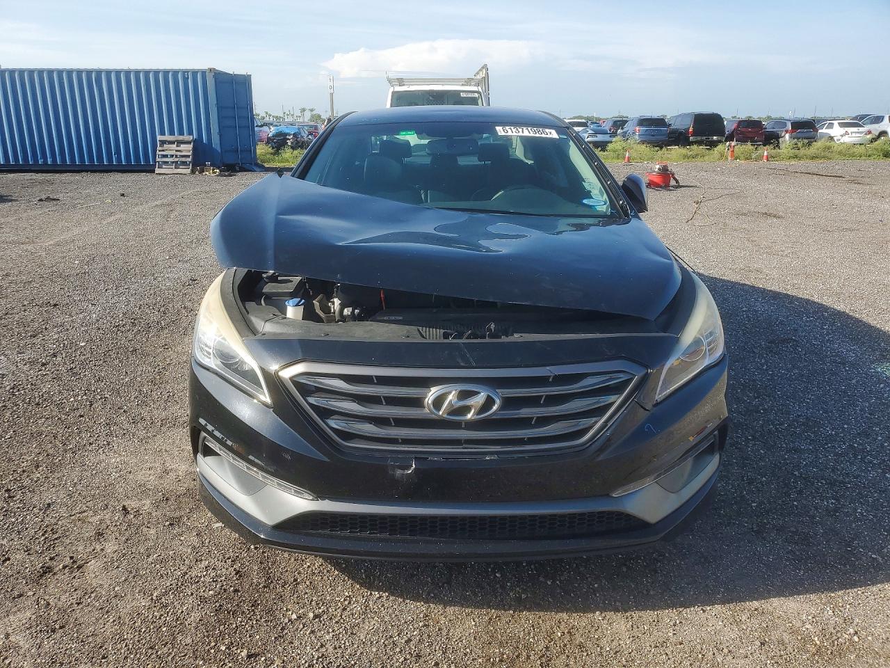 2015 Hyundai Sonata Sport Черный vin: 5NPE34AF4FH217148
