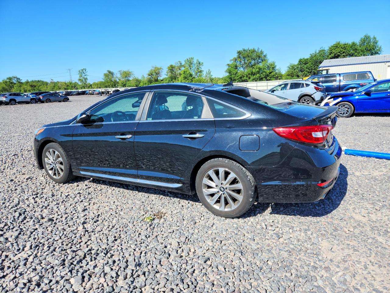 2015 Hyundai Sonata Sport Black vin: 5NPE34AF4FH230479