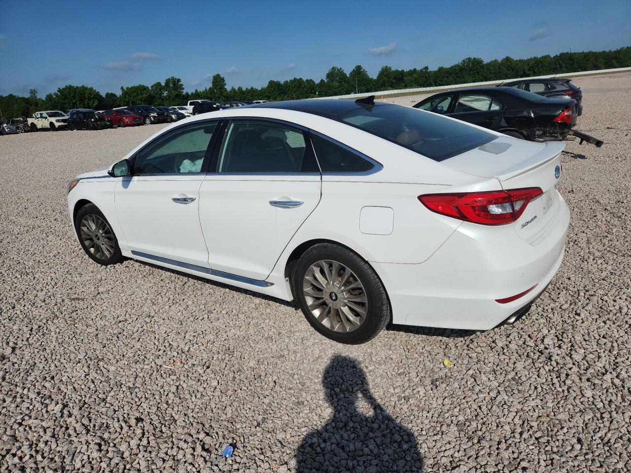 2015 Hyundai Sonata Limited White vin: 5NPE34AF4FH231521