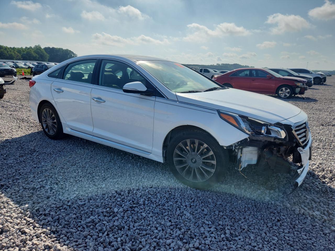 2015 Hyundai Sonata Limited White vin: 5NPE34AF4FH231521