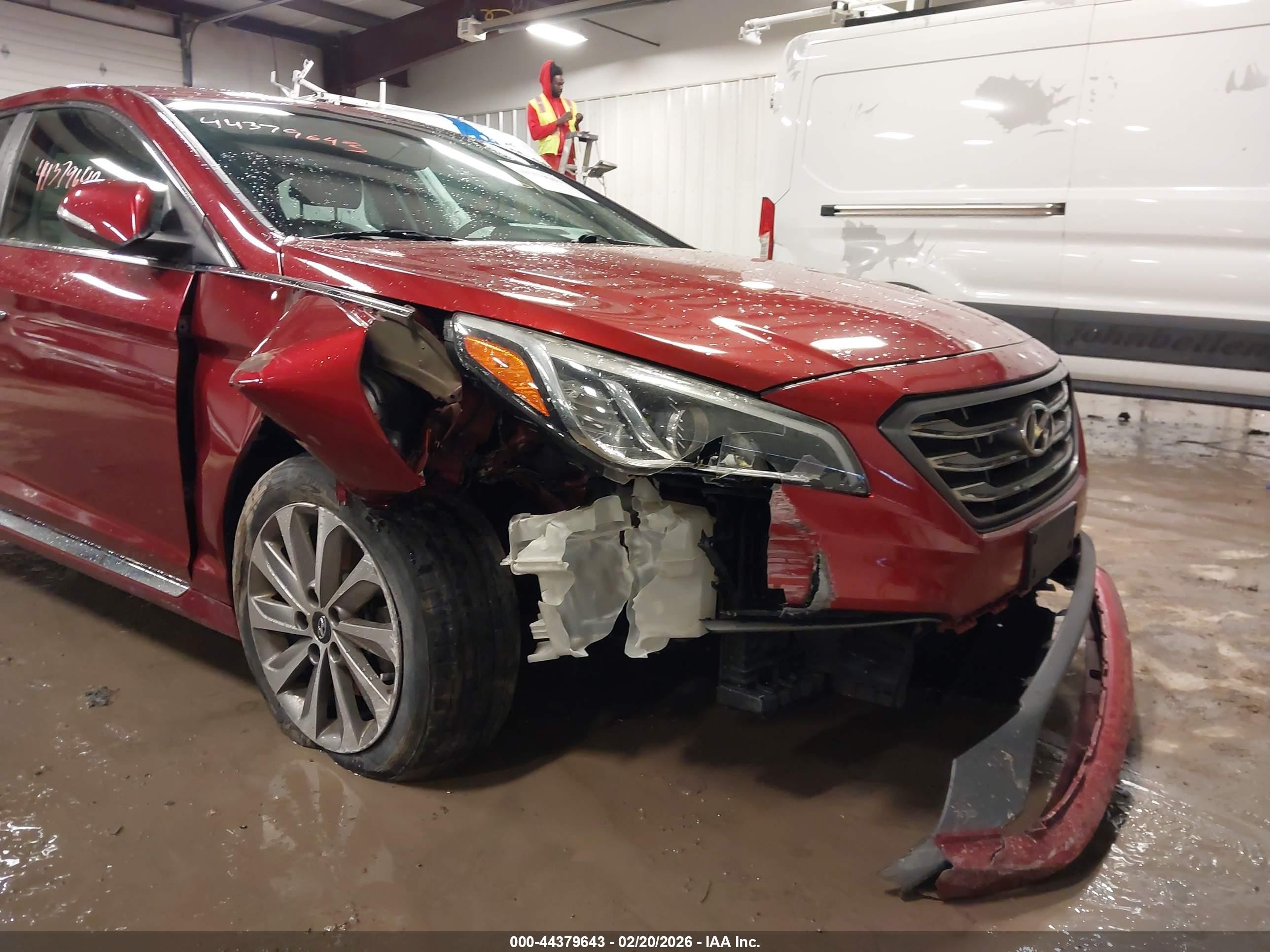2015 Hyundai Sonata Sport Red vin: 5NPE34AF4FH233916