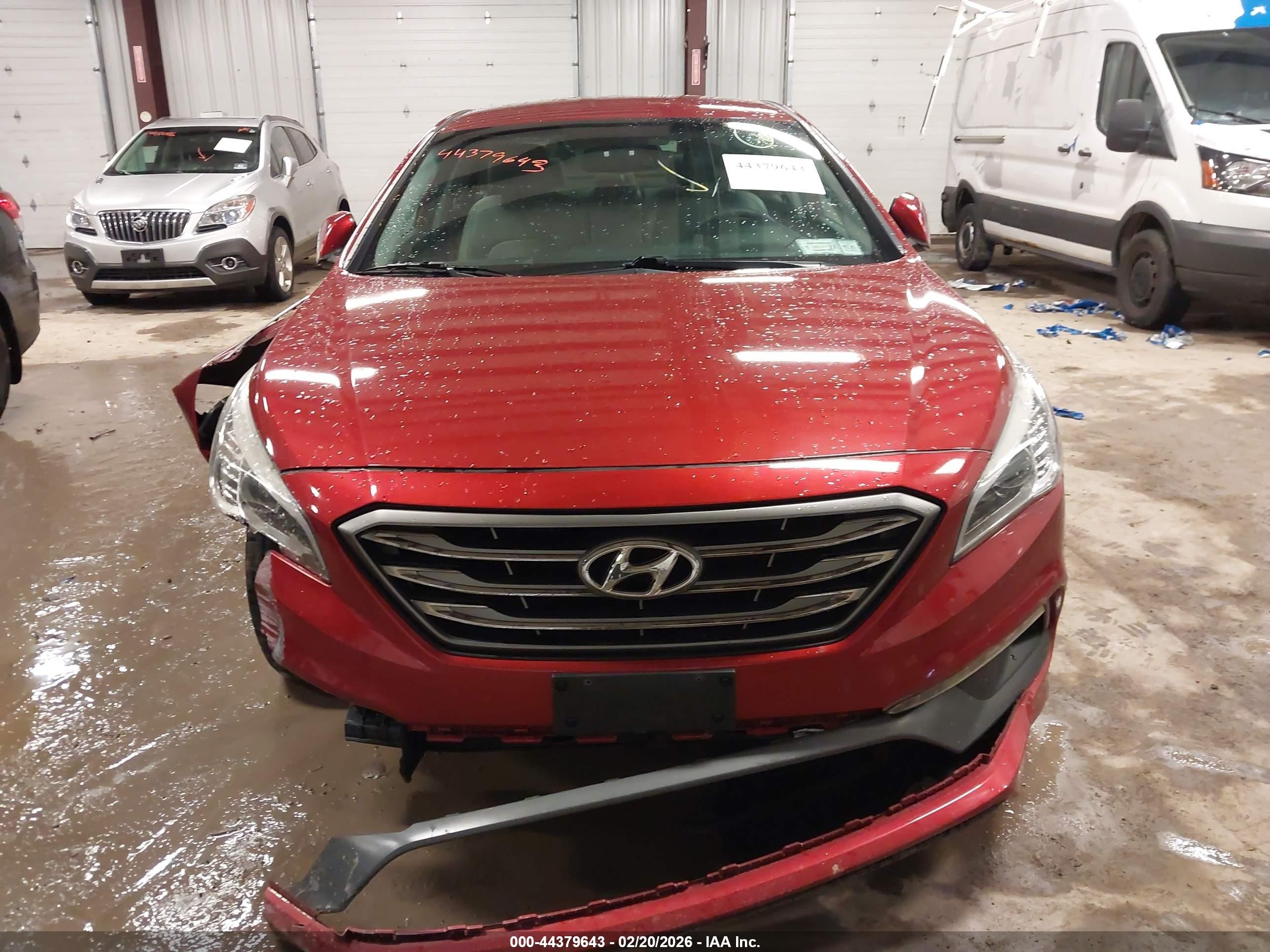 2015 Hyundai Sonata Sport Red vin: 5NPE34AF4FH233916