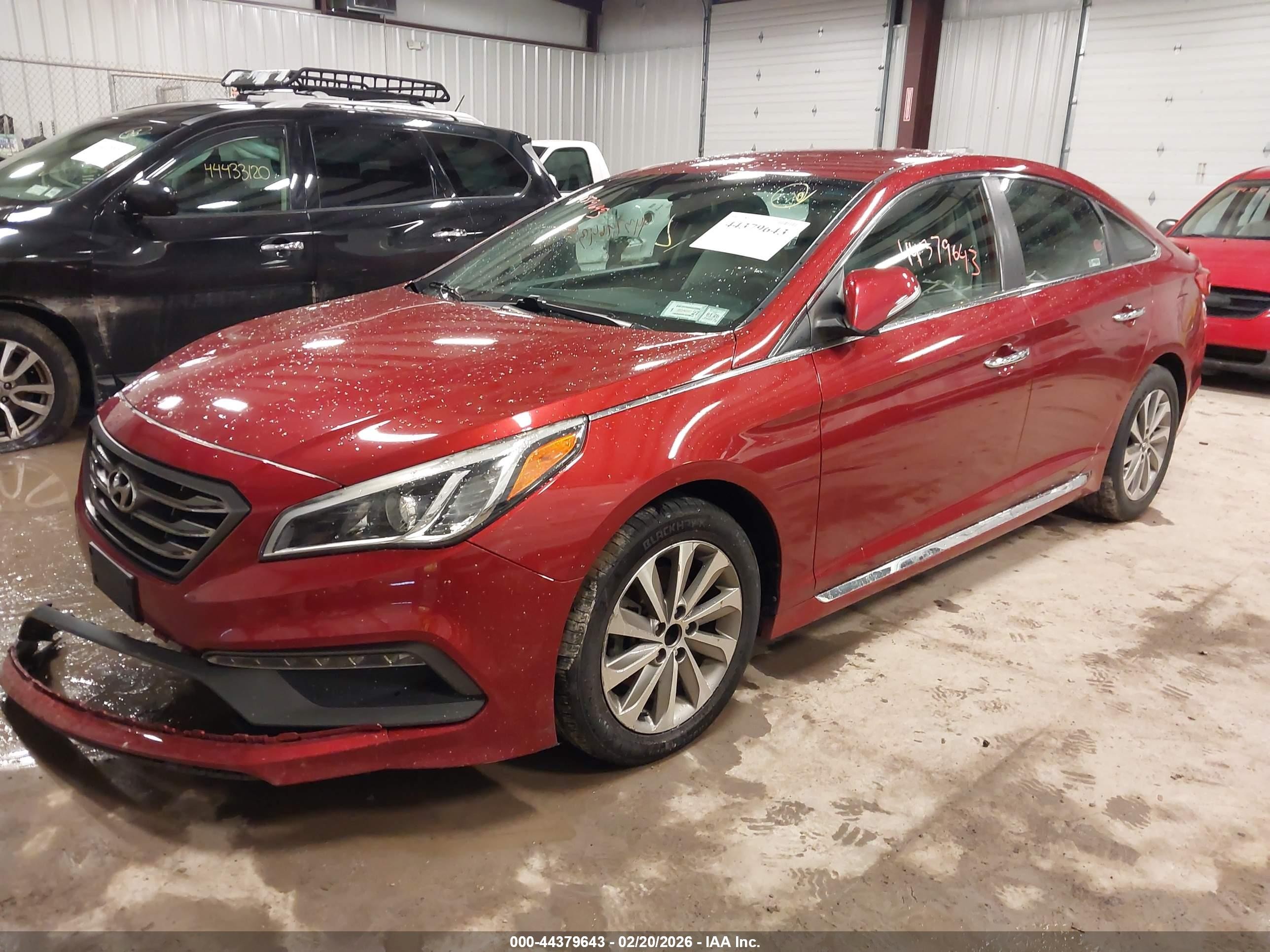2015 Hyundai Sonata Sport Red vin: 5NPE34AF4FH233916